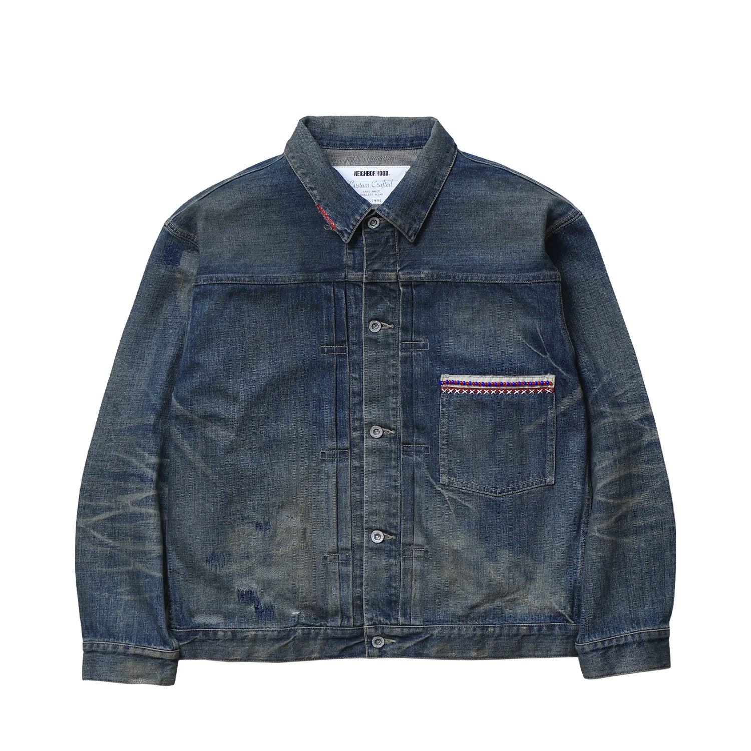 Neighborhood SAVAGE DENIM TYPE-1 JACKET, Indigo