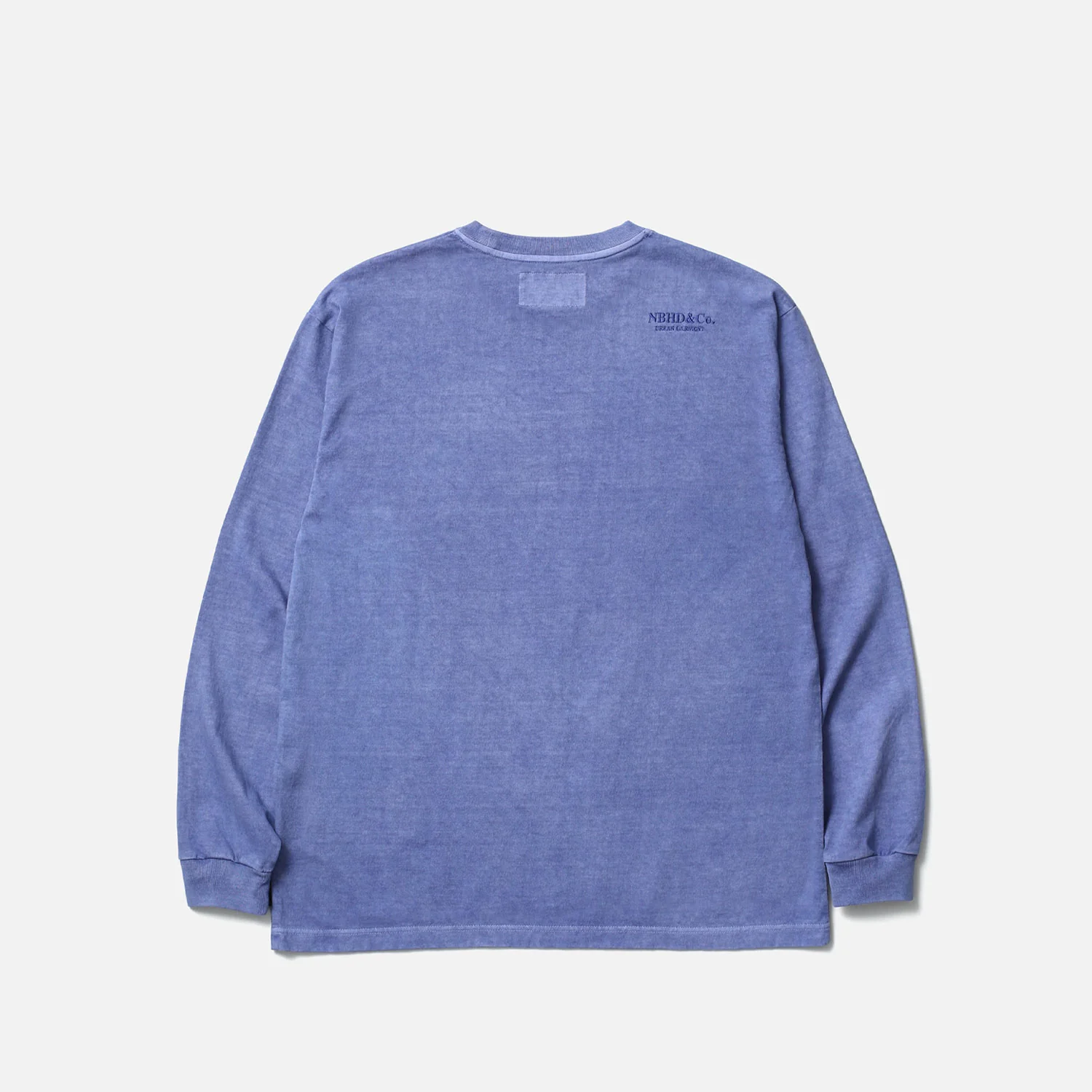 Neighborhood PIGMENT DYED CREWNECK LS, Blue - Image 2