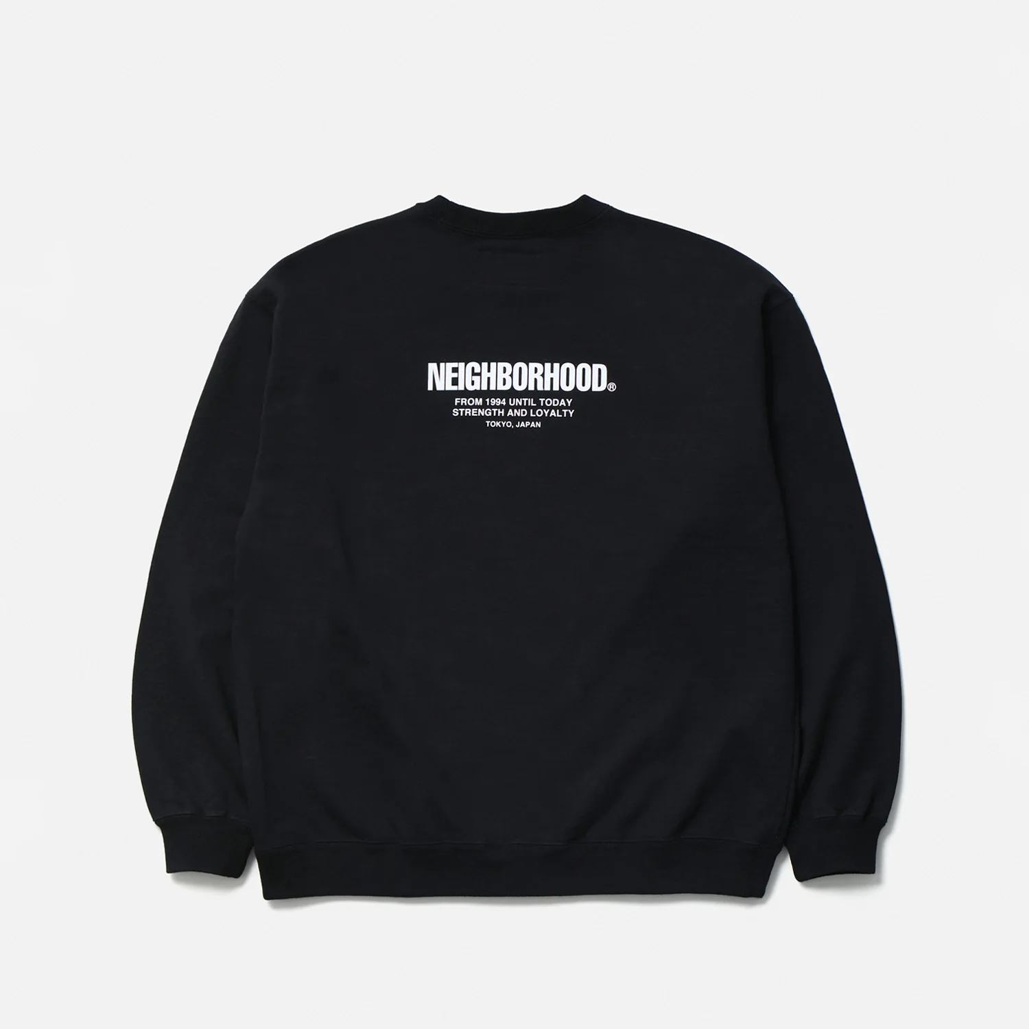 Neighborhood STAPLE SWEAT SHIRT LS, Black - Image 2