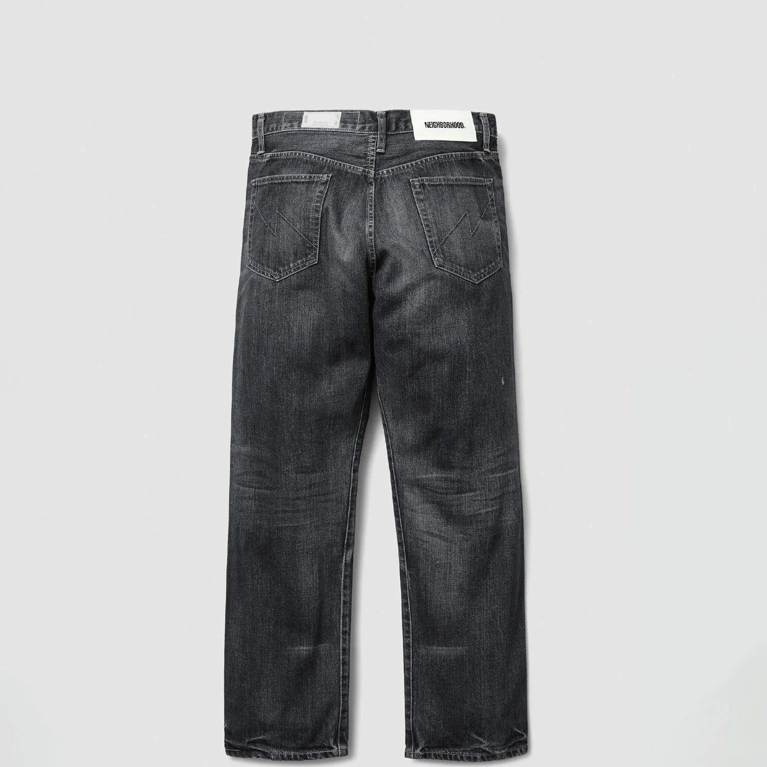 Neighborhood WASHED DENIM DP BASIC PANT, Black - Image 2