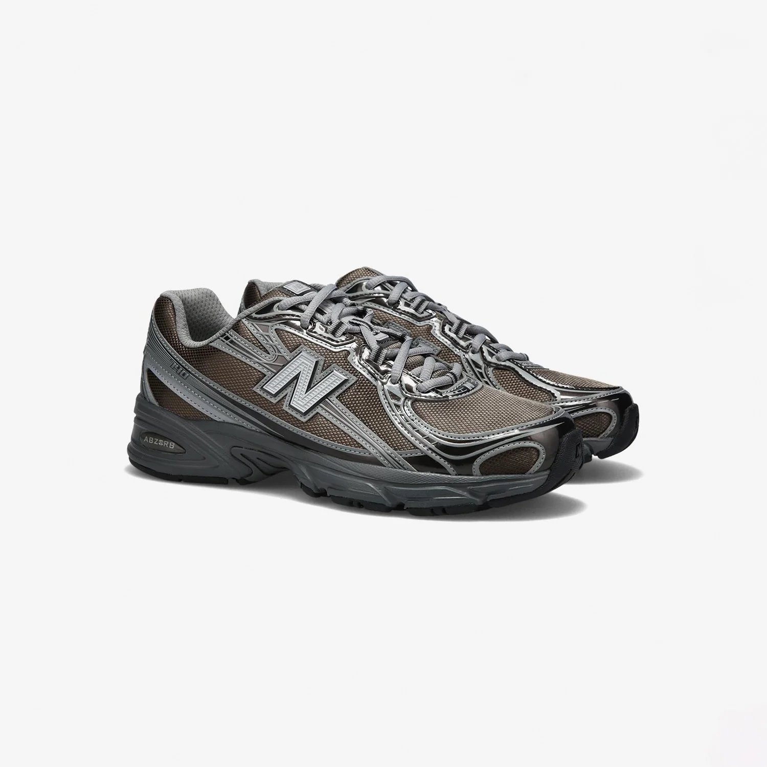 New Balance U7407YI, Black Metallic/Castlerock - Image 3