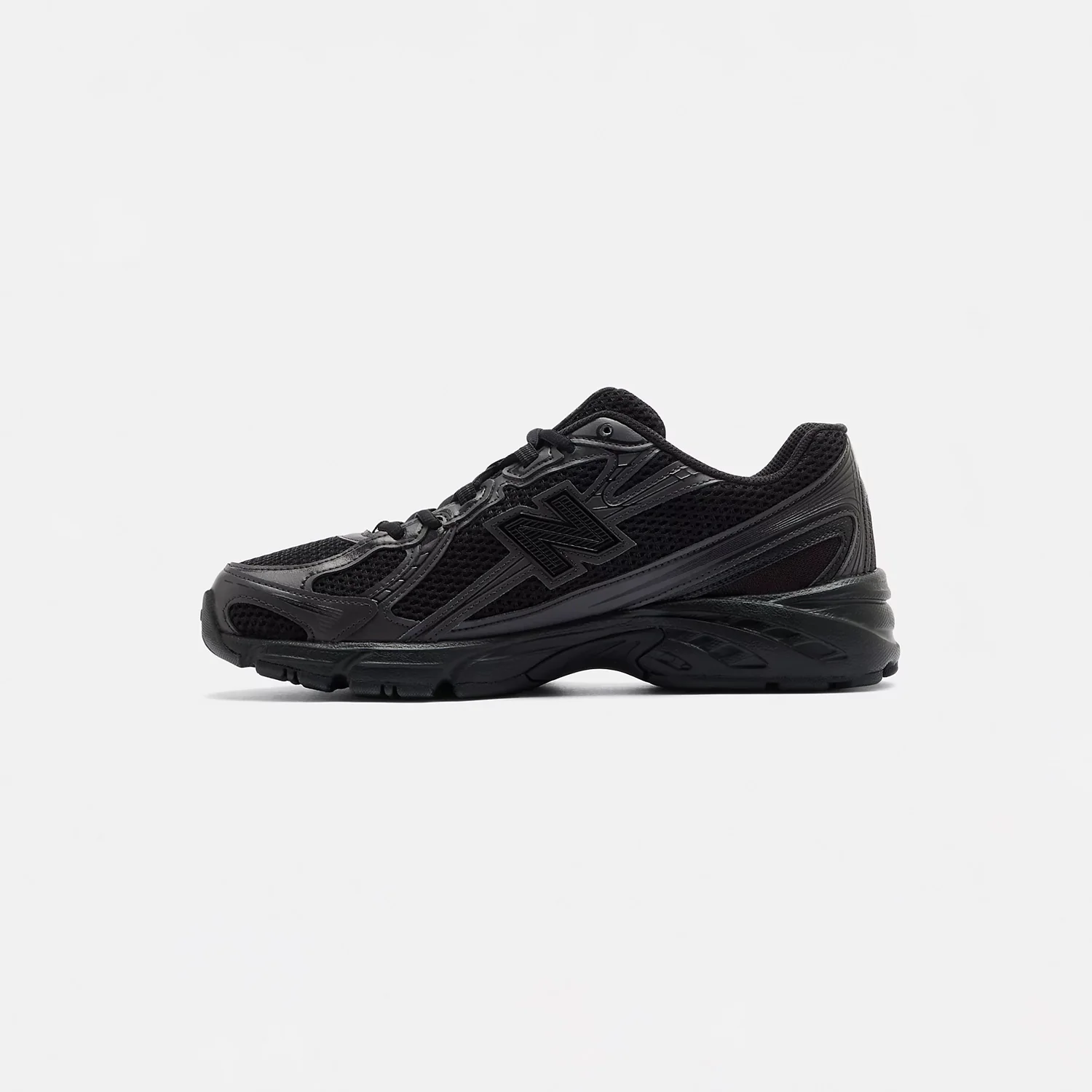 New Balance U740BO2, Black/Black Cement - Image 2