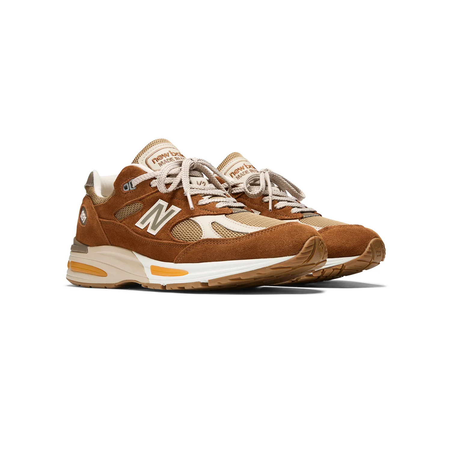 New Balance U991GB2 MADE IN UK, Caramel Cafe/Dijon - Image 4