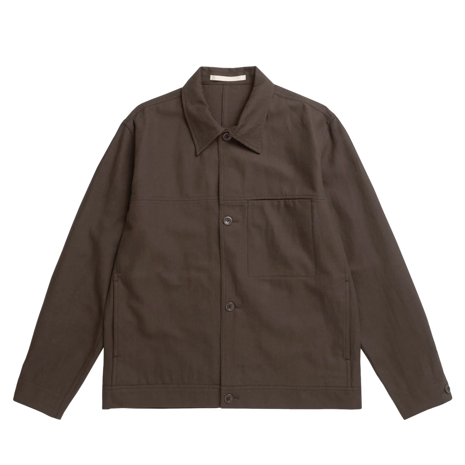 Norse Projects ARRESKOV COTTON LINEN OVERSHIRT, Delicioso Brown