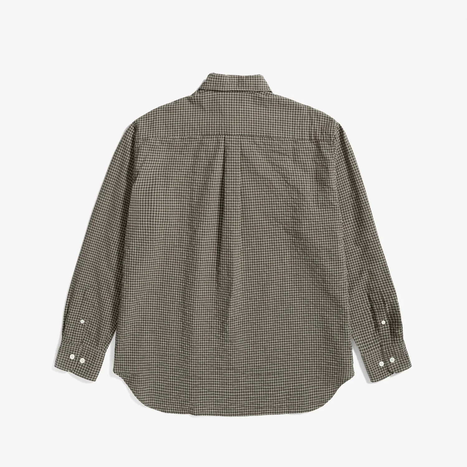 Norse Projects ESPEVIK CHECK OVERSIZED SHIRT, Taupe - Image 2