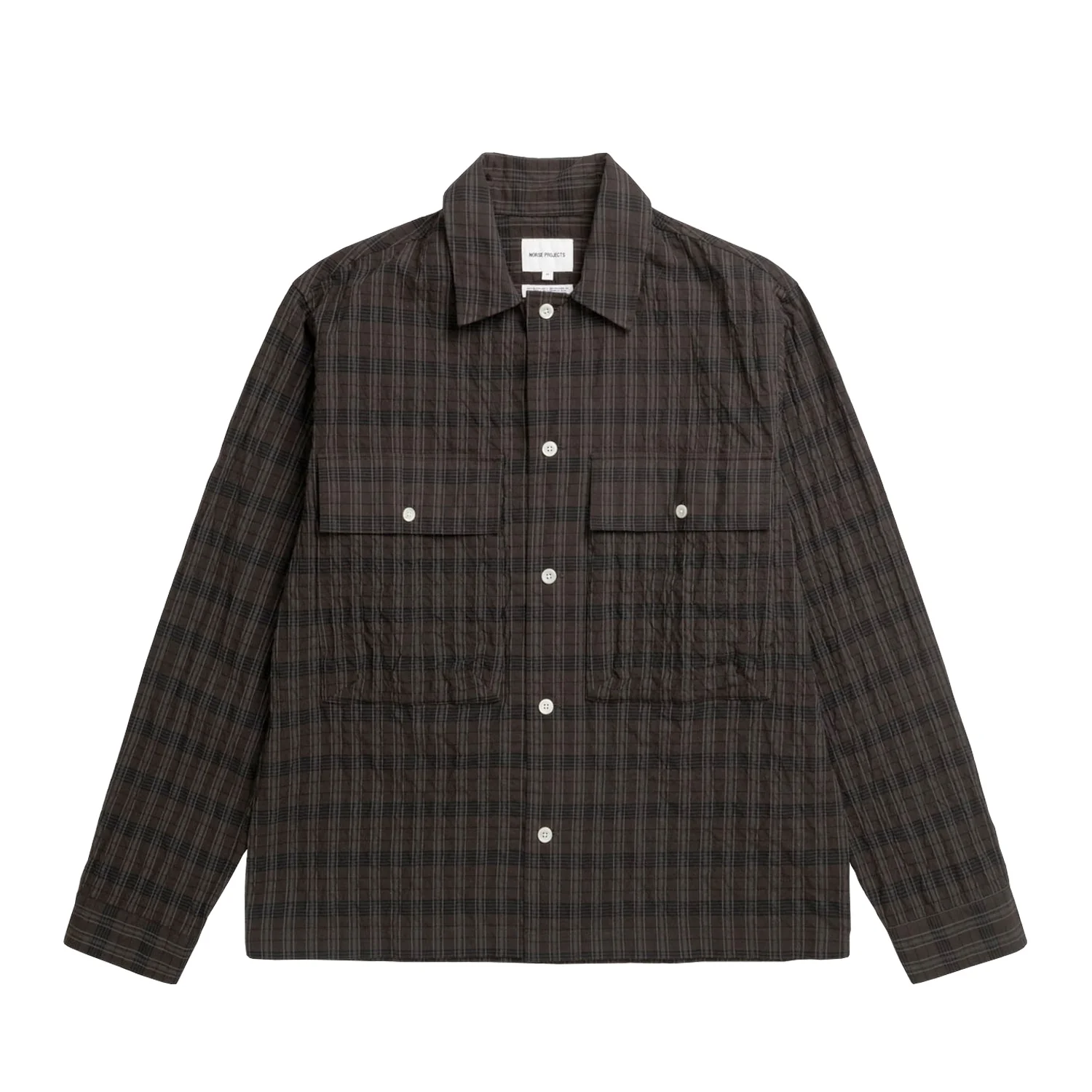 Norse Projects MOLS HUNTING CHECK SHIRT, Delicioso Brown