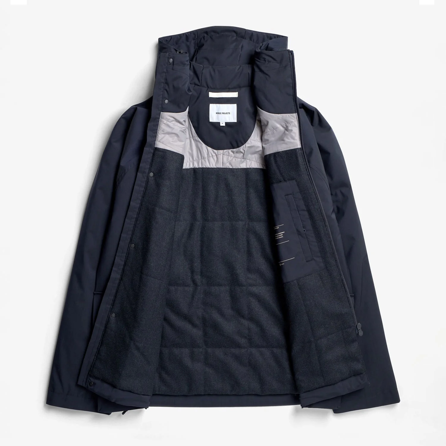 Norse Projects HERLUF ALPINIX SMART MERINO JACKET, Dark Navy - Image 2