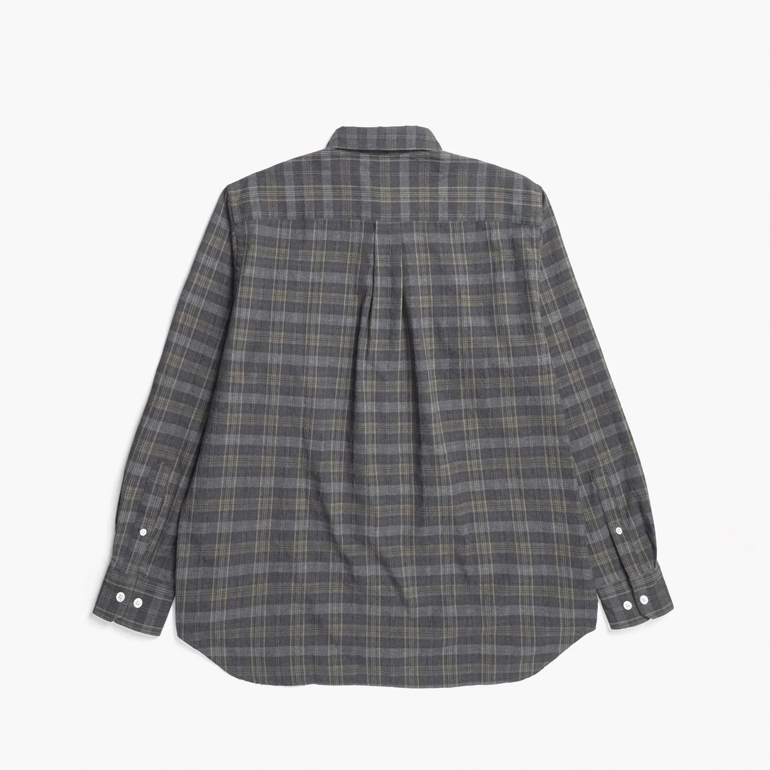 Norse Projects OLE OVERSIZED WOOL CHECK SHIRT, Charcoal Grey - Image 2