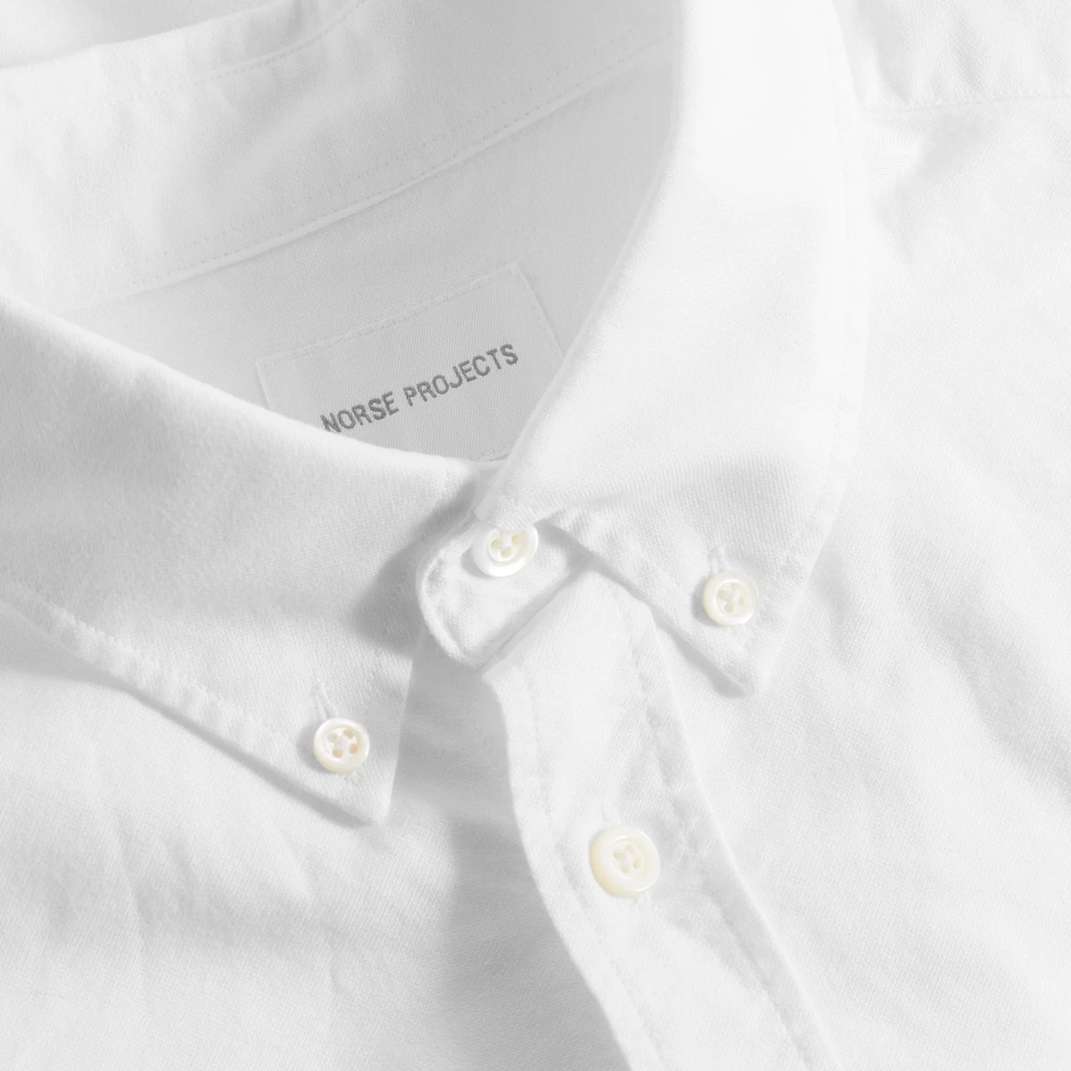 Norse Projects STANDARD OXFORD BD SHIRT, White - Image 3