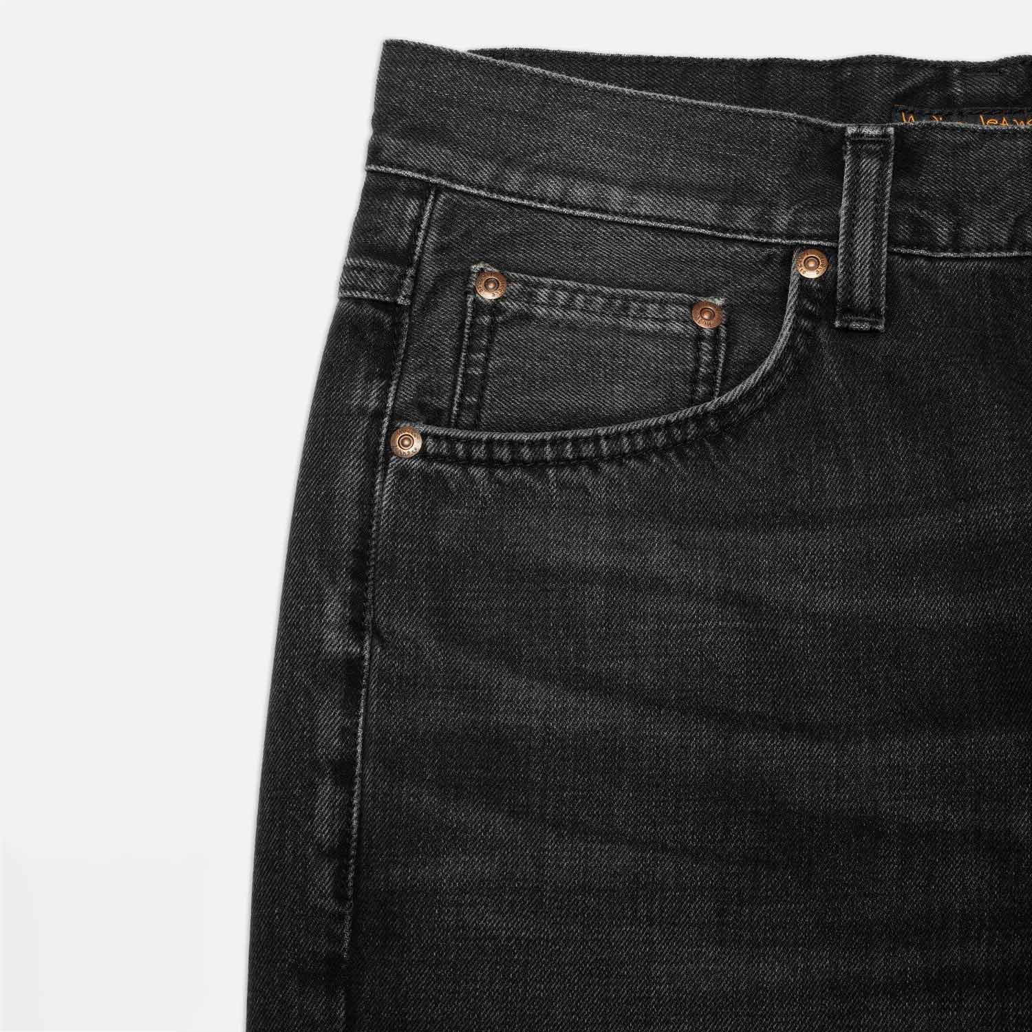 Nudie Jeans FLARE GLENN, Black Storm - Image 3