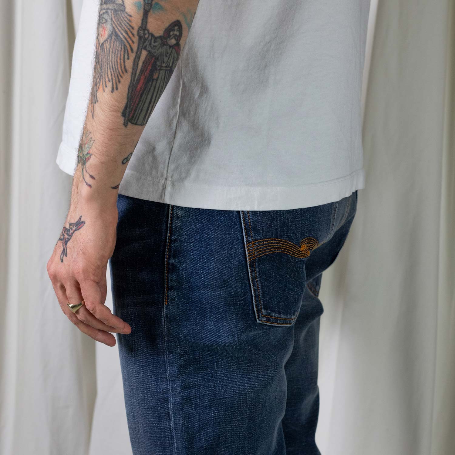 Nudie Jeans LEAN DEAN, Troubled Sea - Image 3