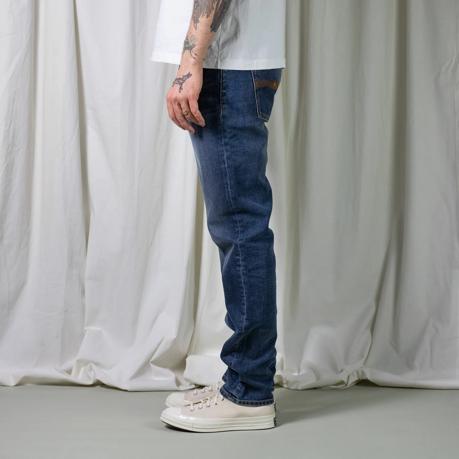 Nudie Jeans LEAN DEAN, Troubled Sea - Image 4
