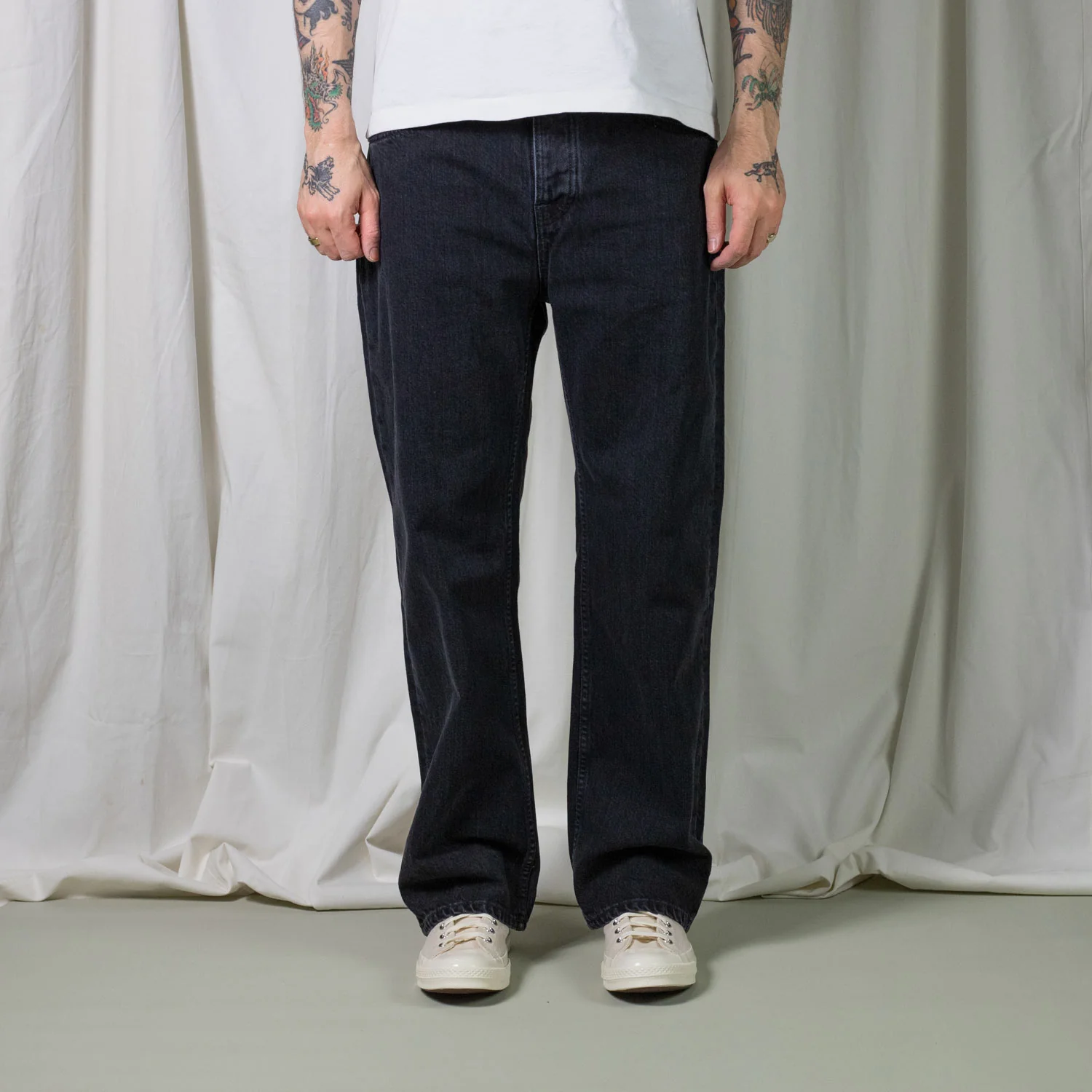 Nudie Jeans TUFF TONY, Black Vintage - Image 2