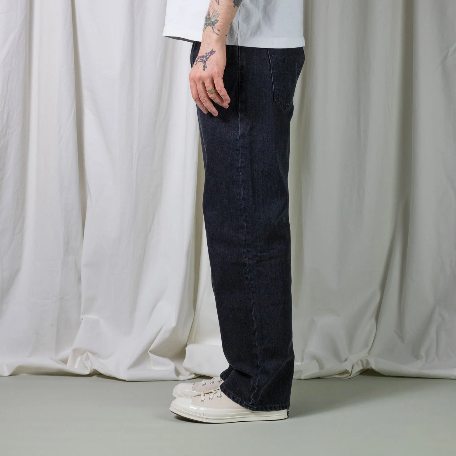 Nudie Jeans TUFF TONY, Black Vintage - Image 4