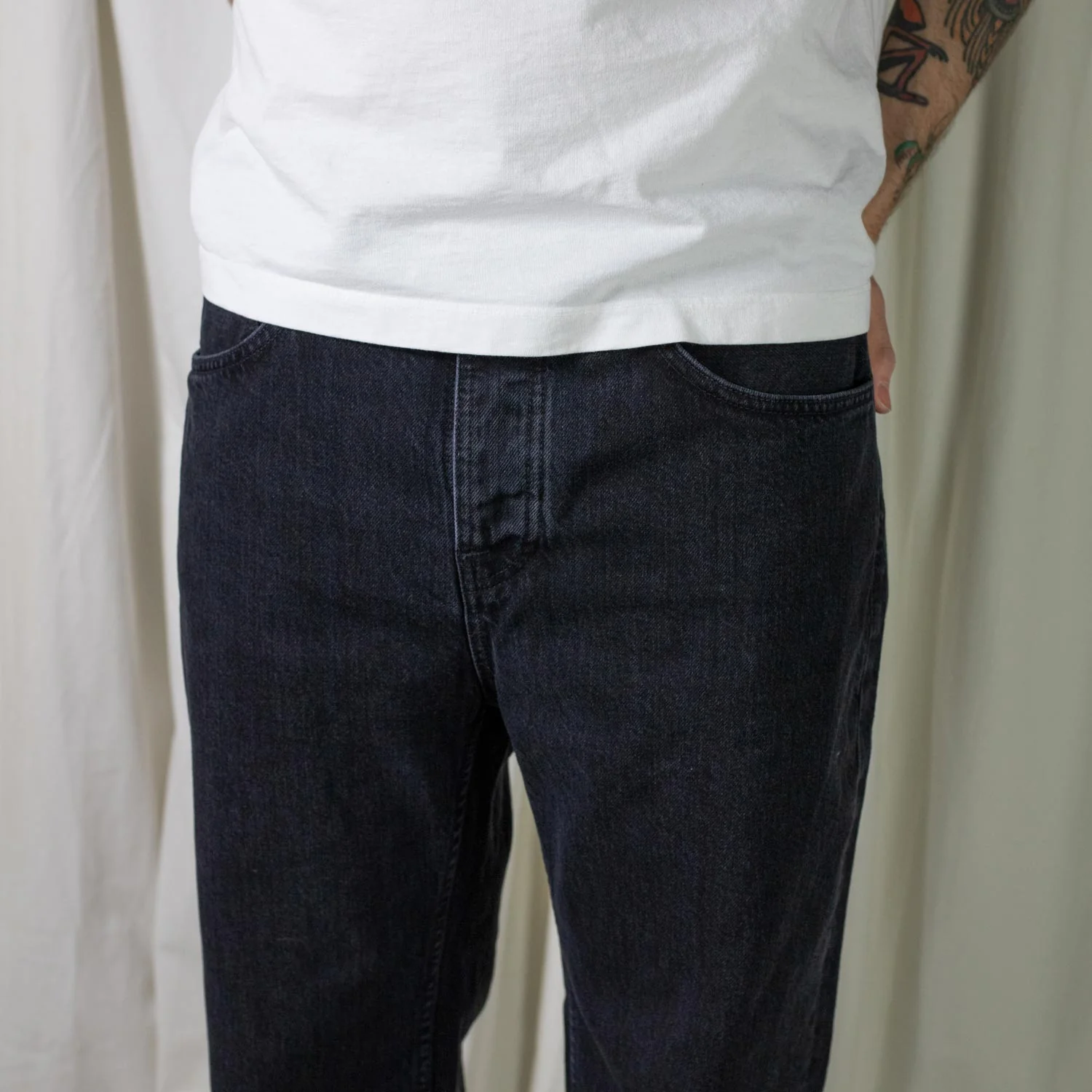 Nudie Jeans TUFF TONY, Black Vintage - Image 6