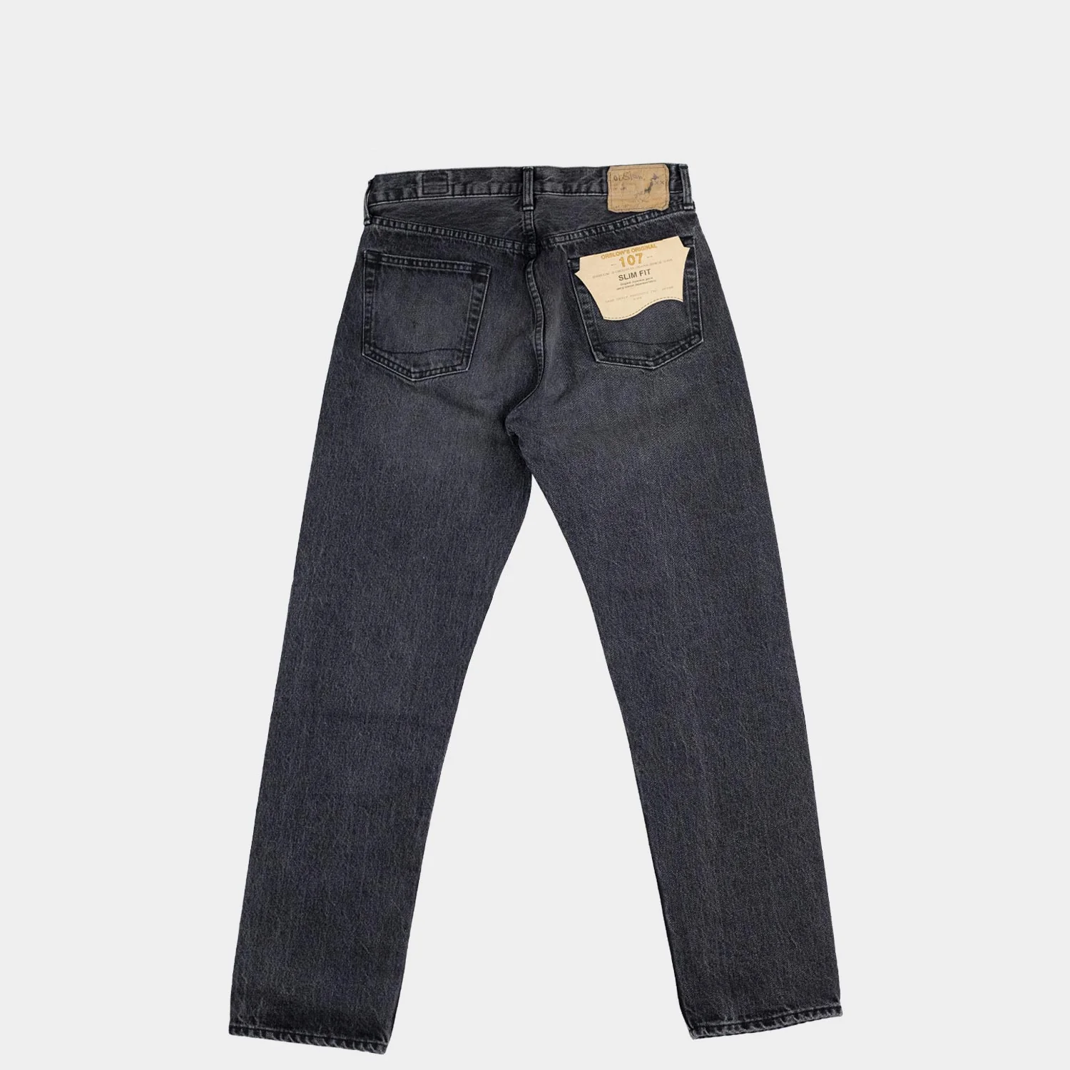 Orslow 107 IVY FIT DENIM, Black Stone - Image 5