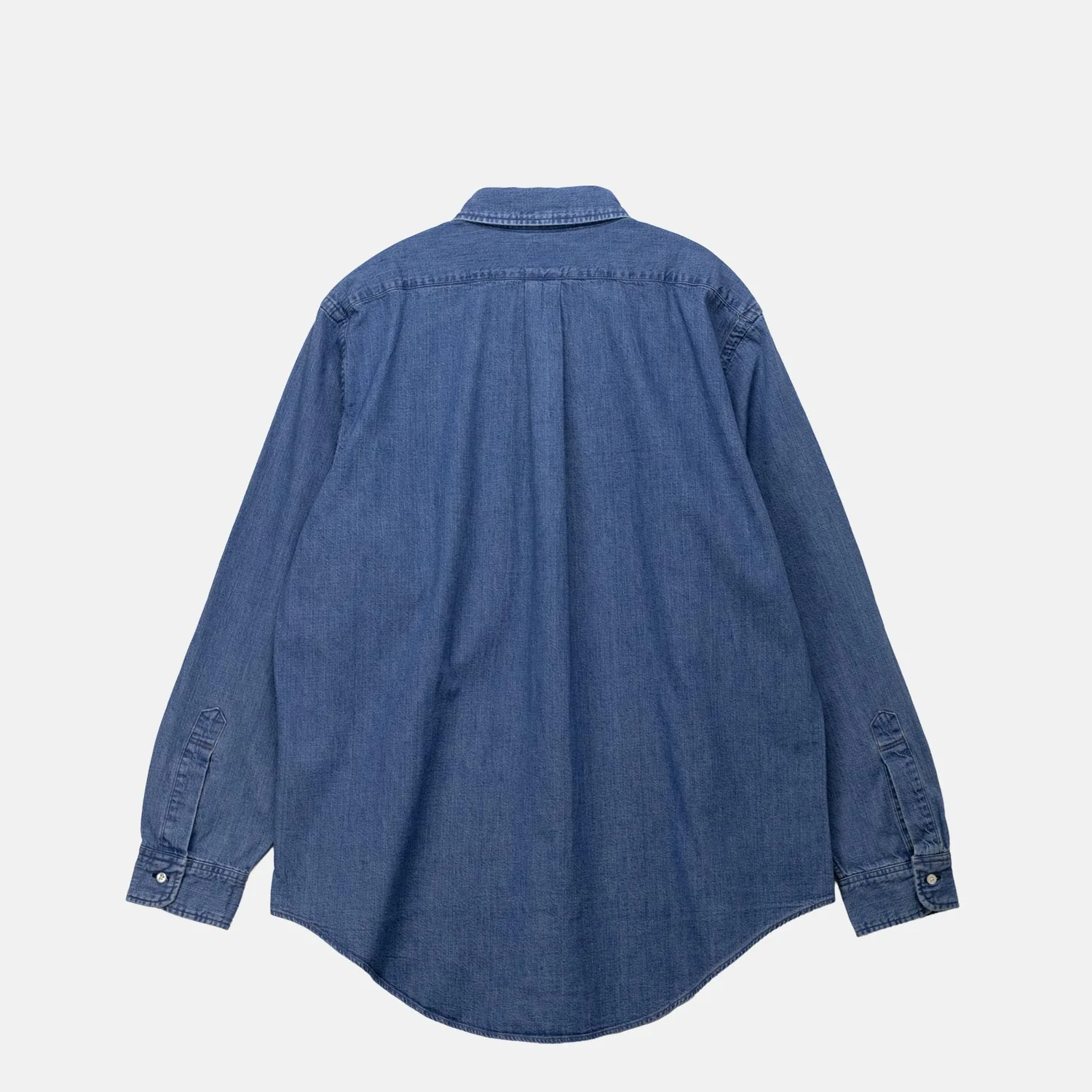 orSlow DENIM STANDARD BUTTON DOWN SHIRT, Used Denim - Image 2