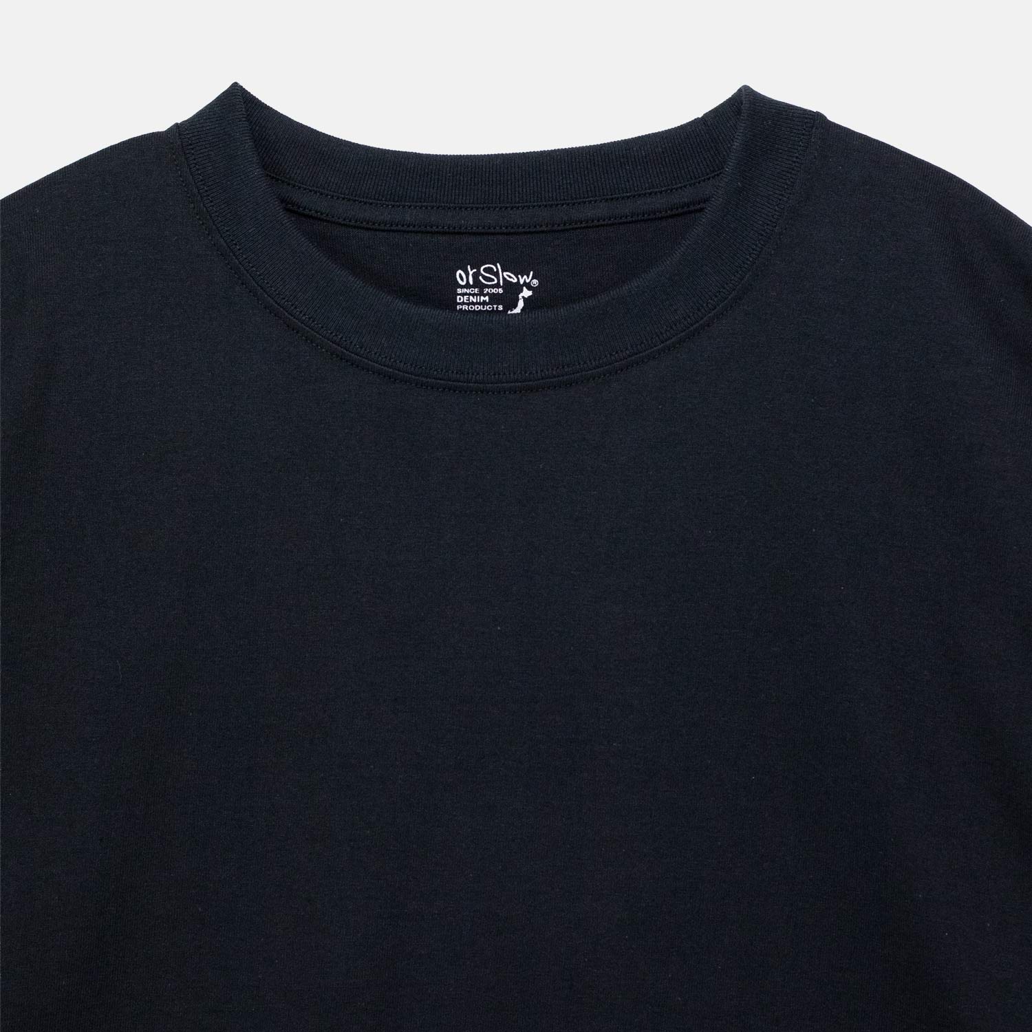 orSlow JUST T-SHIRT, Black - Image 2