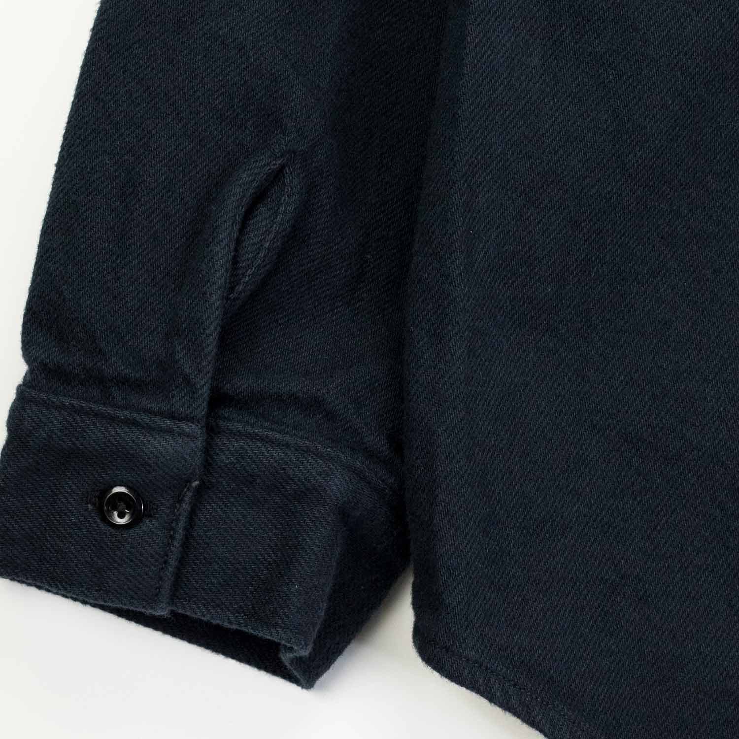 orSlow RELAX FIT FLANNEL SHIRT, Navy - Image 4