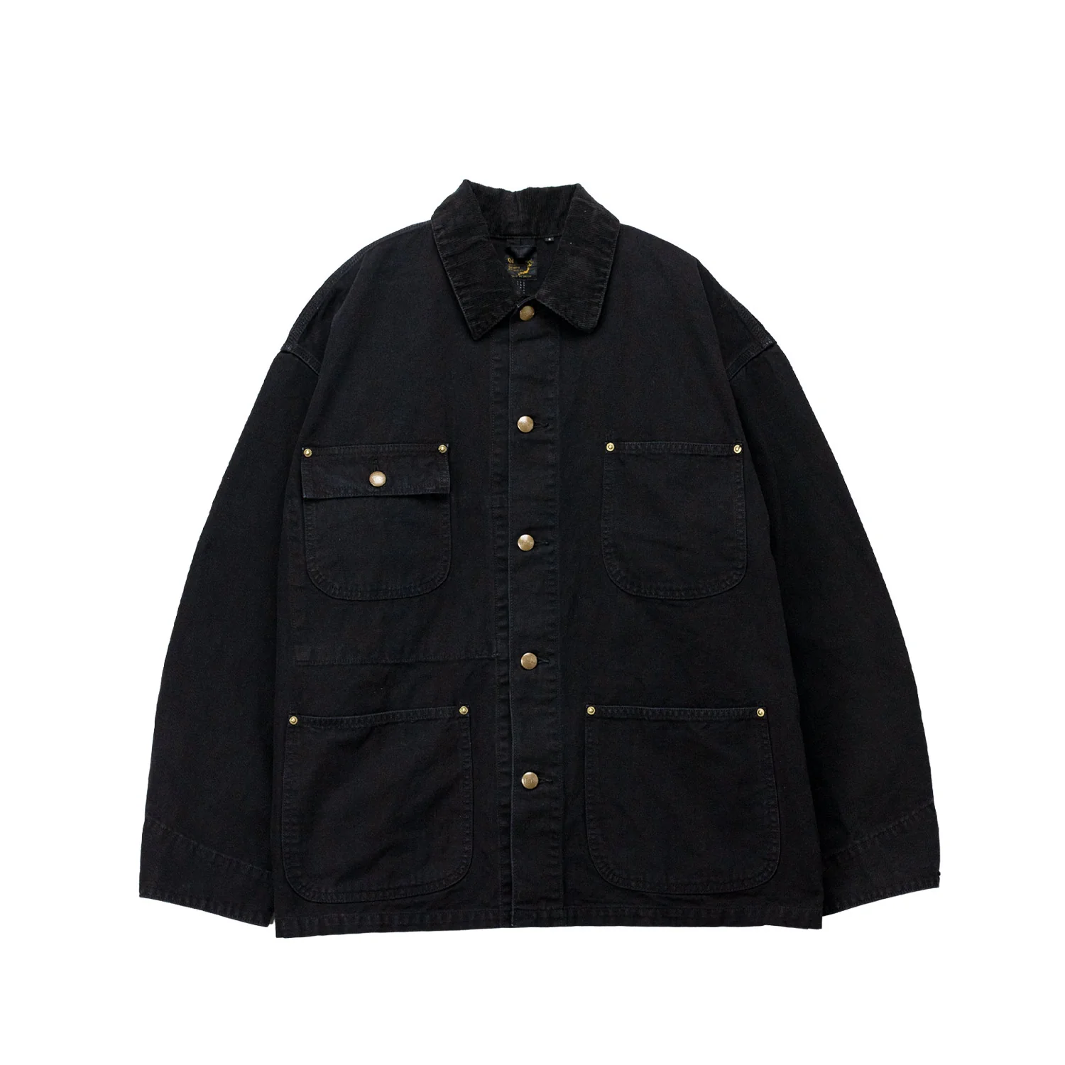orSlow RELAX FIT OXFORD COVERALL, Black
