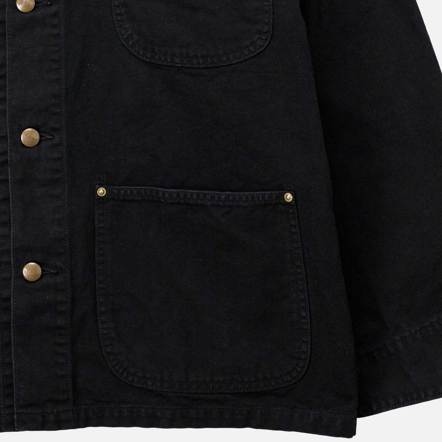 orSlow RELAX FIT OXFORD COVERALL, Black - Image 4