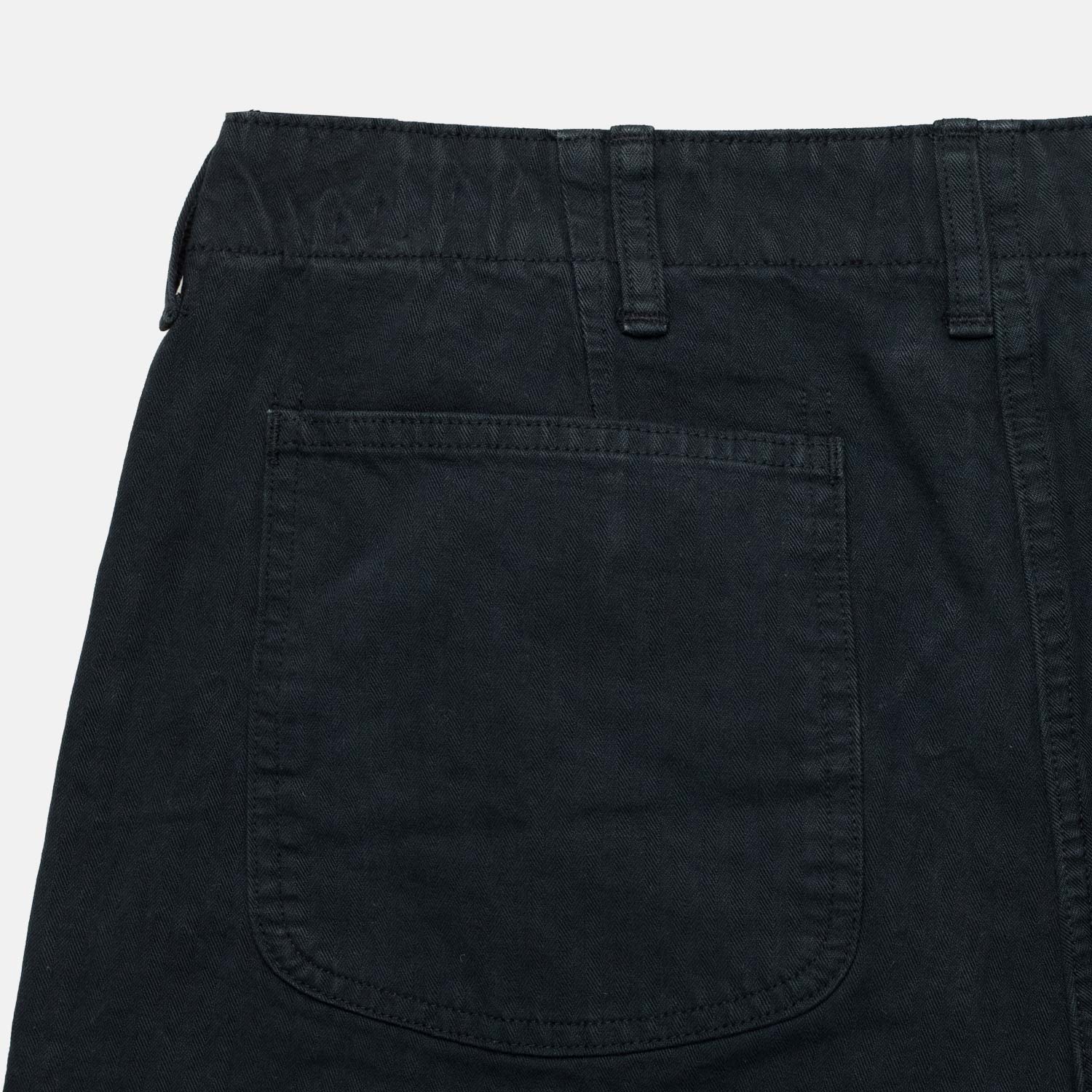 orSlow USMC HERRINGBONE WIDE FIT UTILITY TROUSERS, Black - Image 5