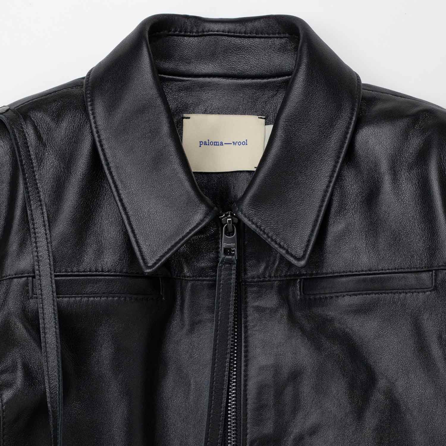 Paloma Wool BANUI LEATHER JACKET, Black - Image 4