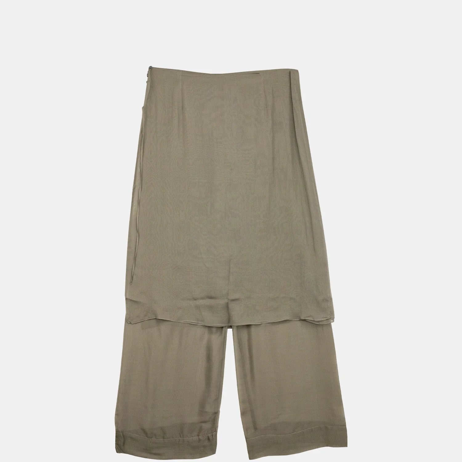 Paloma Wool SILK LOW ARCHIVE SKIRT, Khaki - Image 2