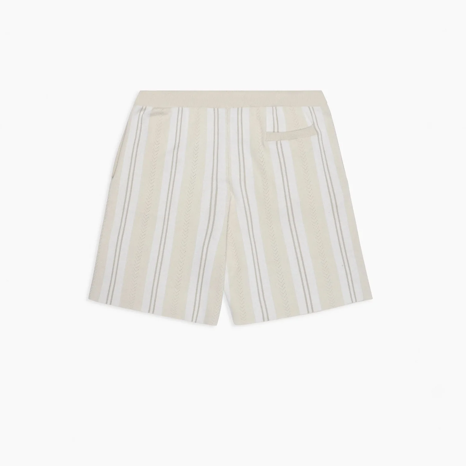 Patta KNITTED FOOTBALL SHORTS, Oatmeal - Image 2