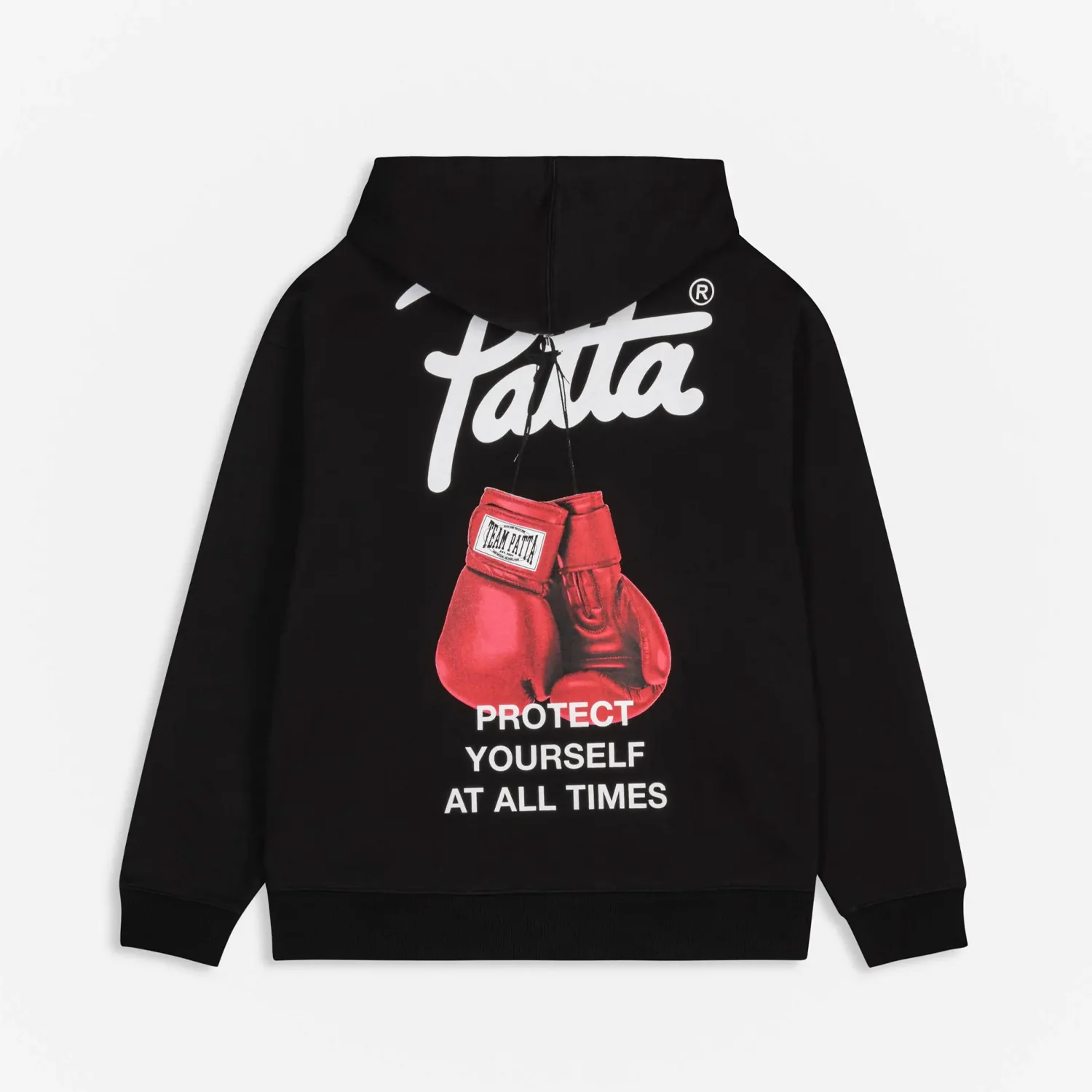 Patta PROTECT YOURSELF HOODED SWEATER, Black - Image 2