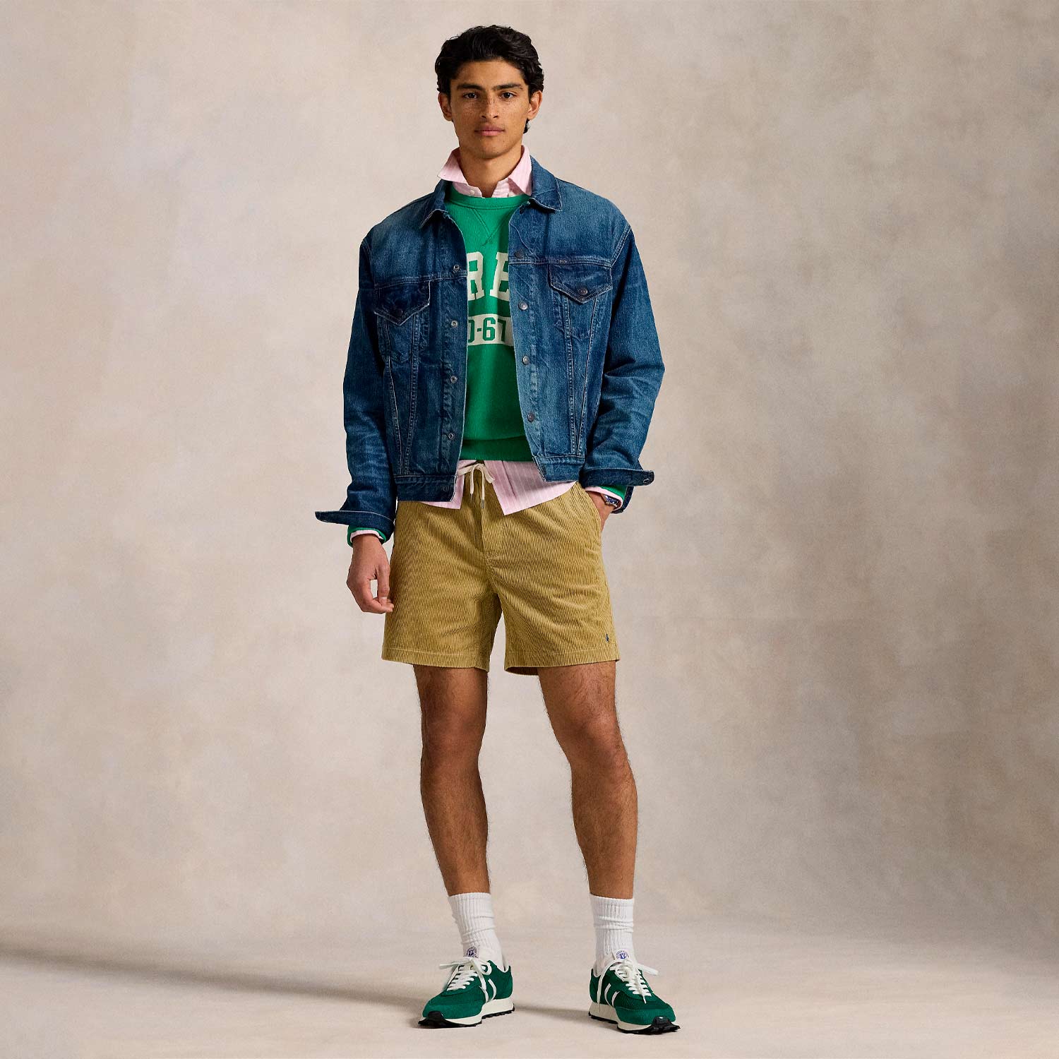 POLO Ralph Lauren CORDUROY PREPSTER SHORTS, Beige - Image 2