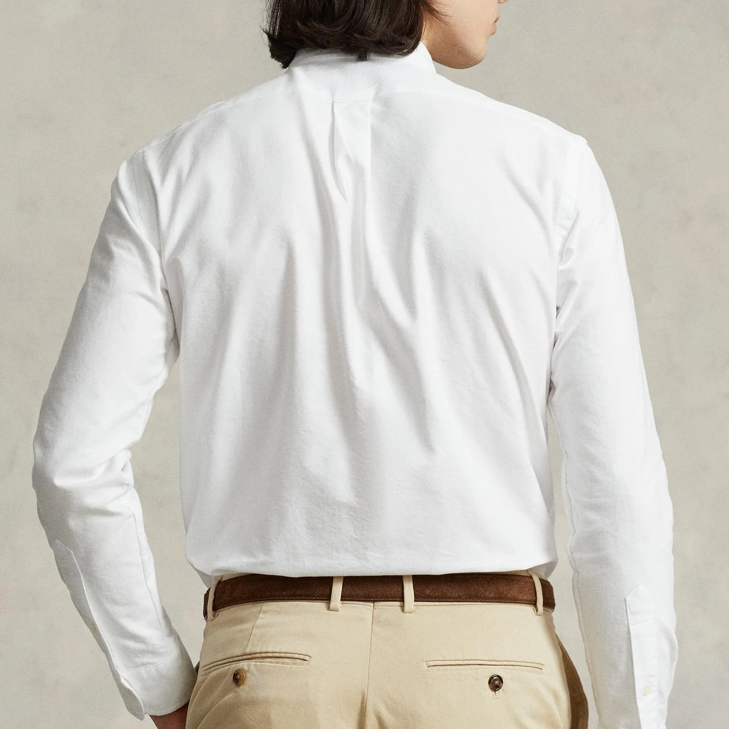 POLO Ralph Lauren CUSTOM FIT OXFORD SHIRT, White - Image 4