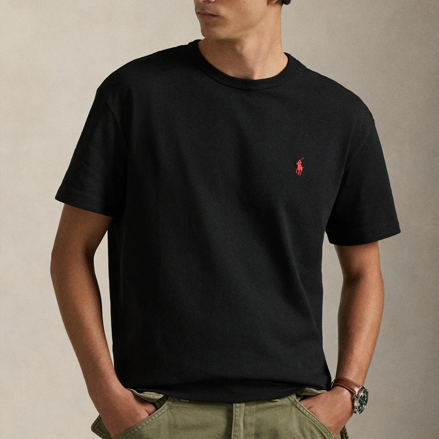 CLASSIC FIT JERSEY T-SHIRT, Black - Image 3