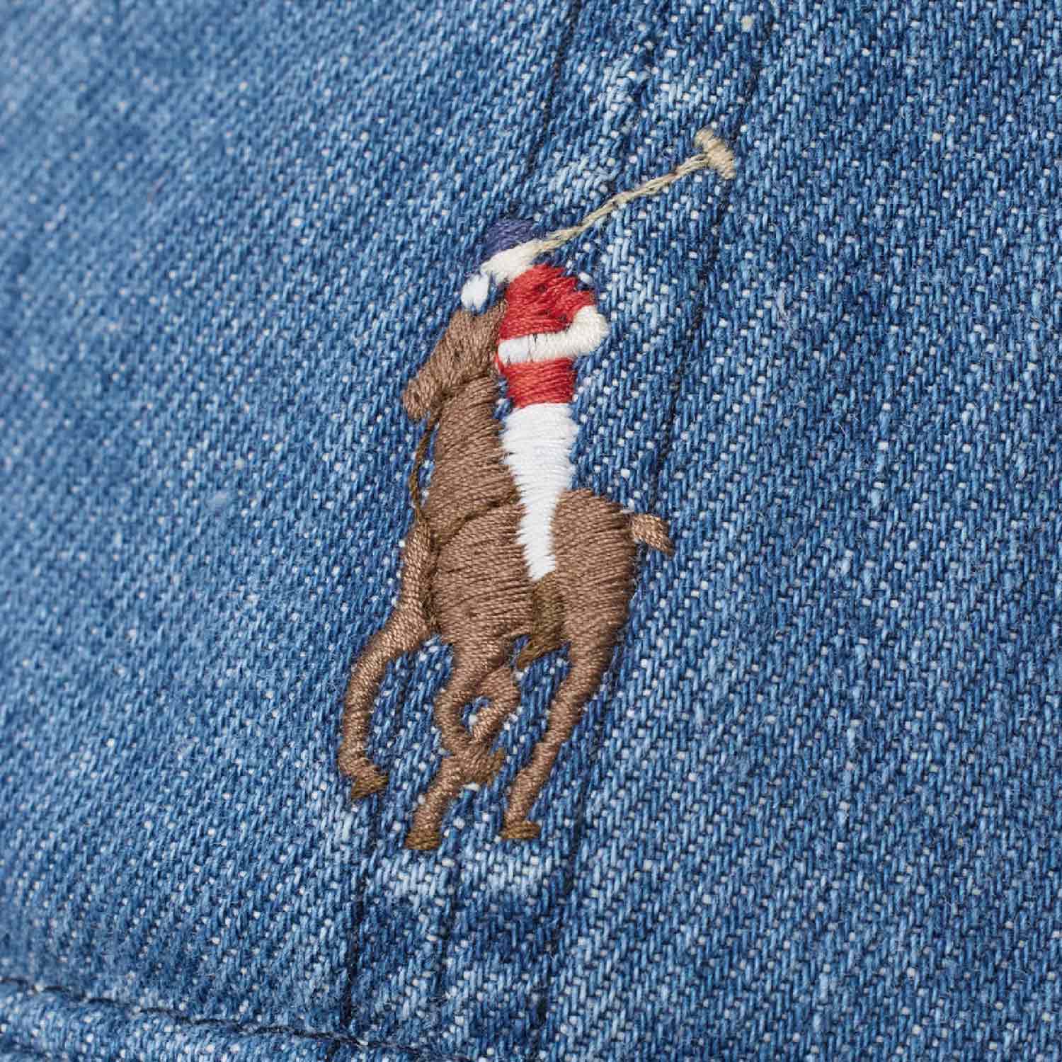 Polo Ralph Lauren COTTON DENIM BALL CAP, Blue - Image 2