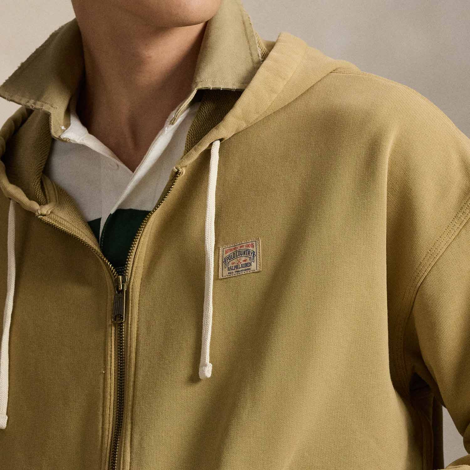 Polo Ralph Lauren FULL ZIP SWEATSHIRT, Khaki - Image 2