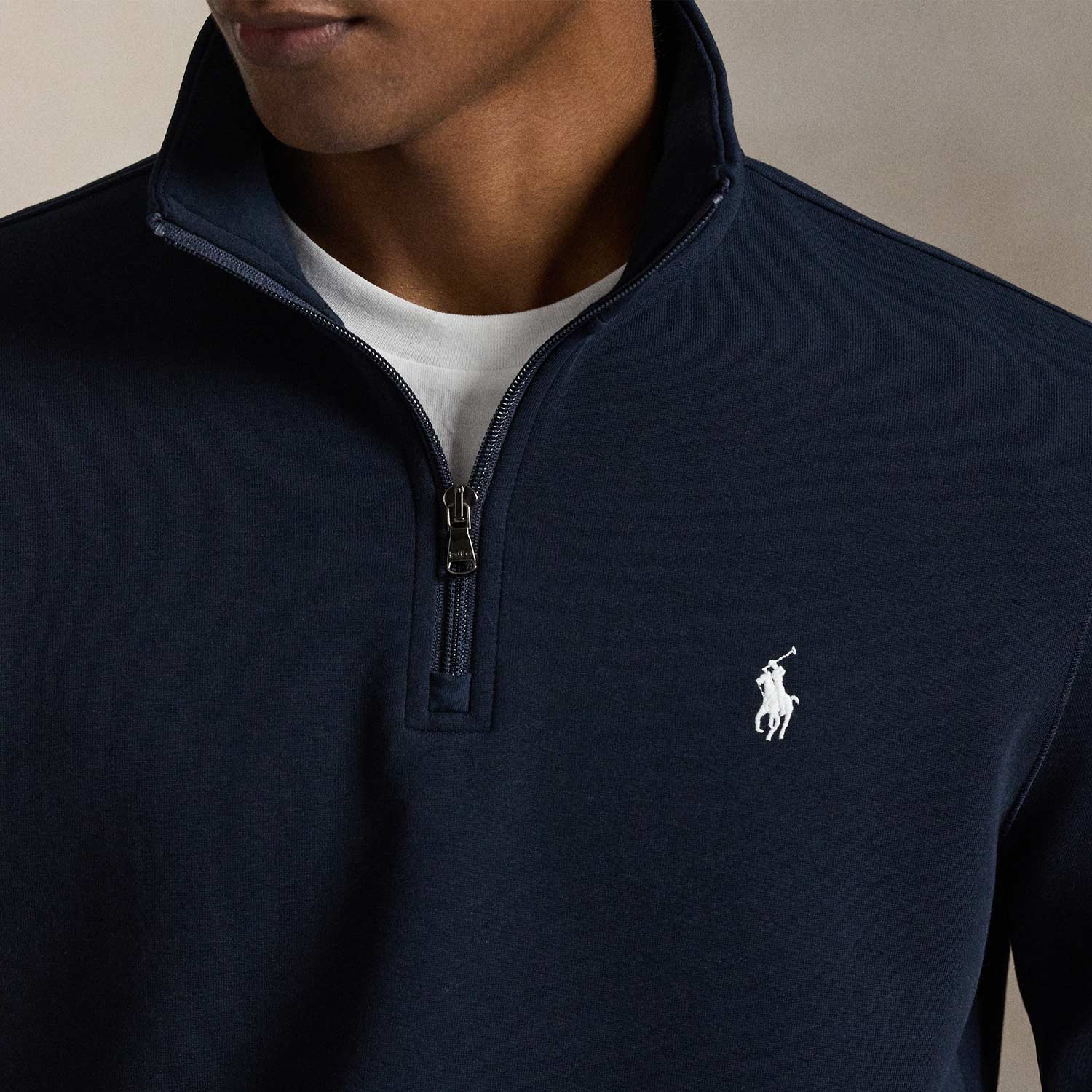 Polo Ralph Lauren HALF ZIP SWEATSHIRT, Blue - Image 3