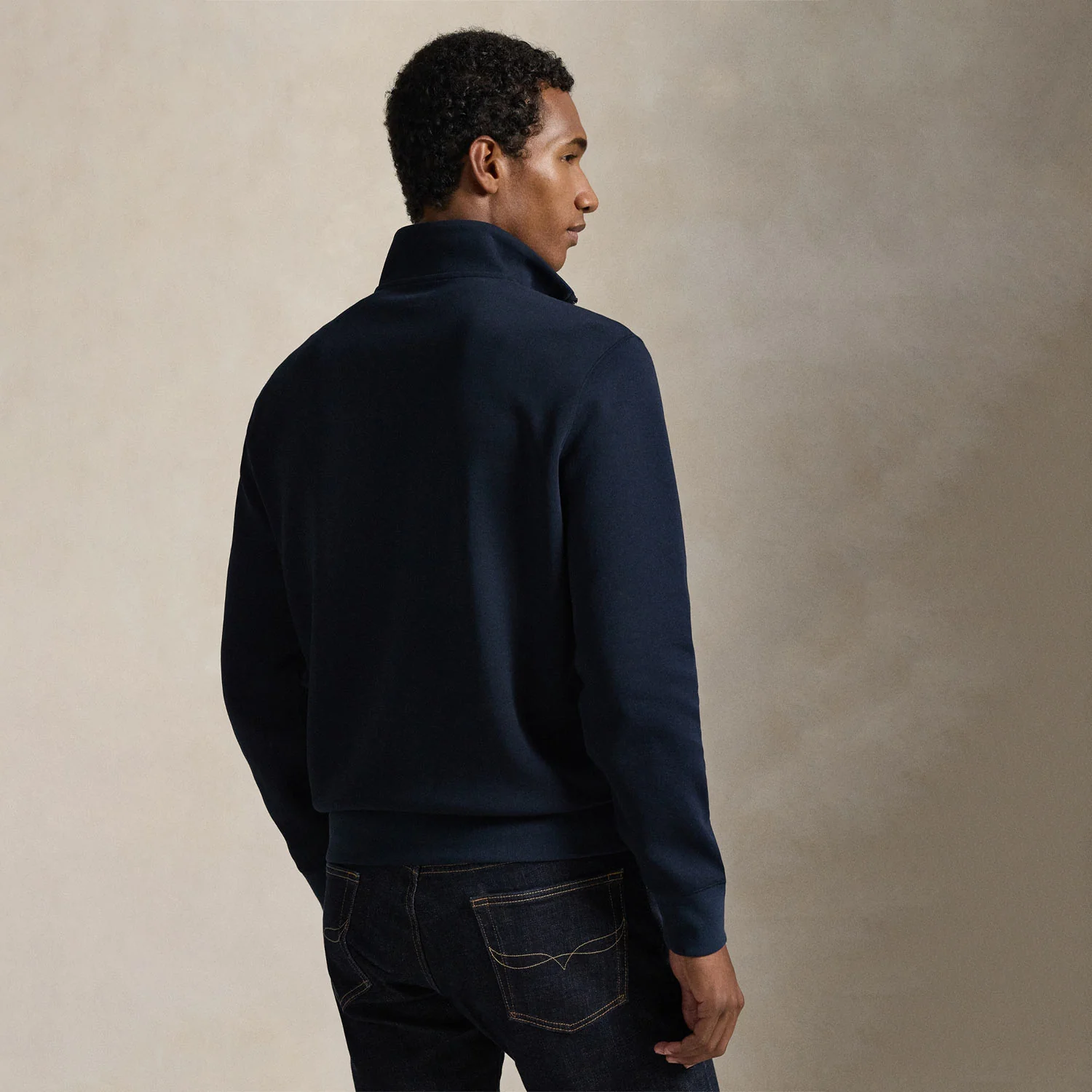 Polo Ralph Lauren HALF ZIP SWEATSHIRT, Blue - Image 4