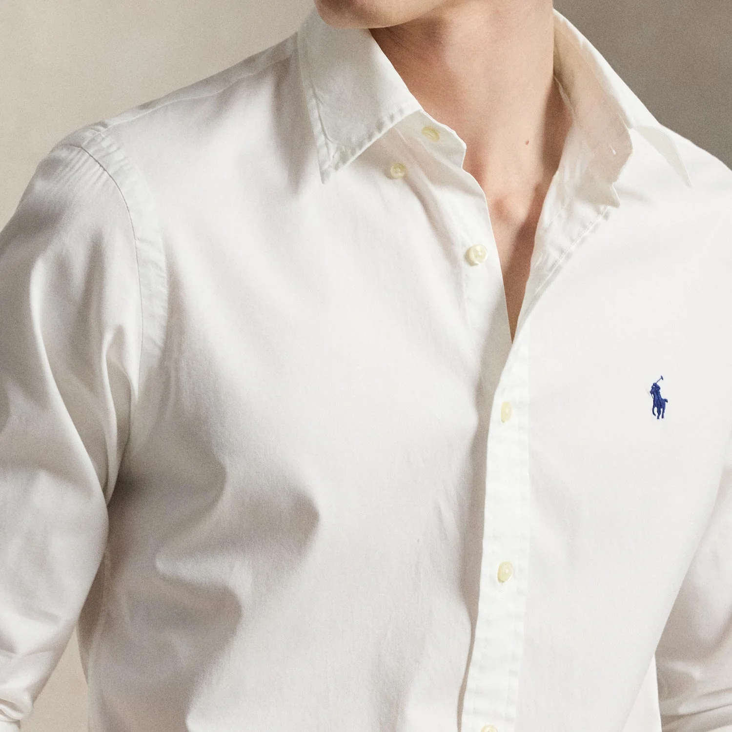 Polo Ralph Lauren LONGSLEEVE SPORT SHIRT, White - Image 3