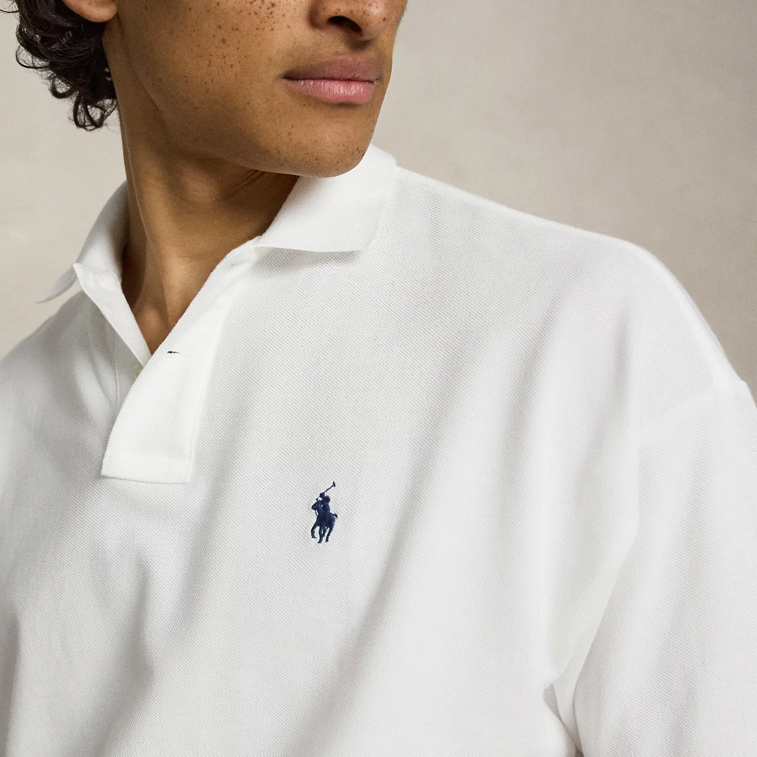 Polo Ralph Lauren RELAXED FIT MESH POLO SHIRT, White - Image 2