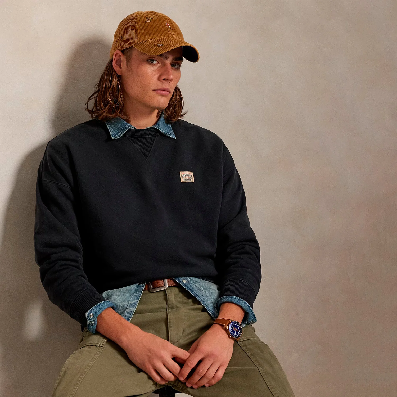 Polo Ralph Lauren PULLOVER SWEATSHIRT, Black - Image 2