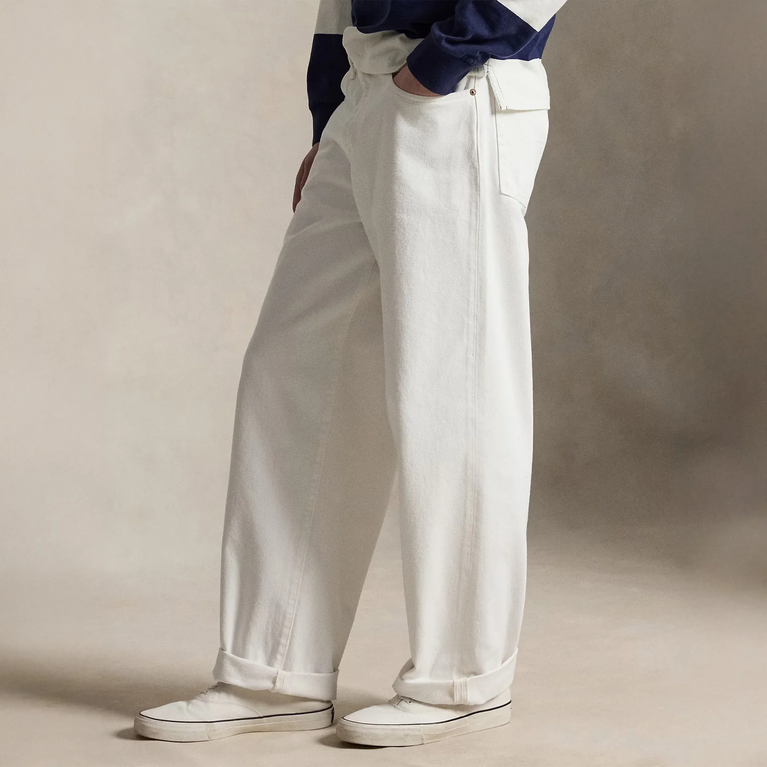 Polo Ralph Lauren RIVINGTON RELAXED JEANS, White - Image 2