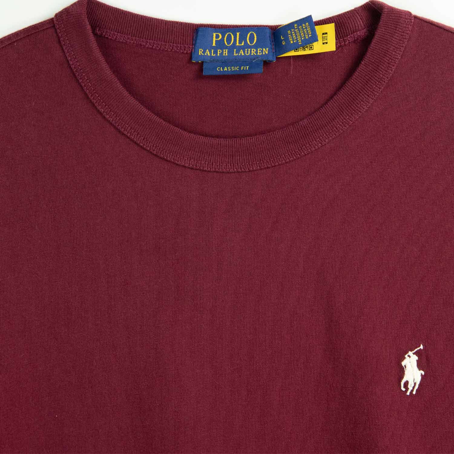 POLO Ralph Lauren CLASSIC FIT S/S T-SHIRT, Wine - Image 2