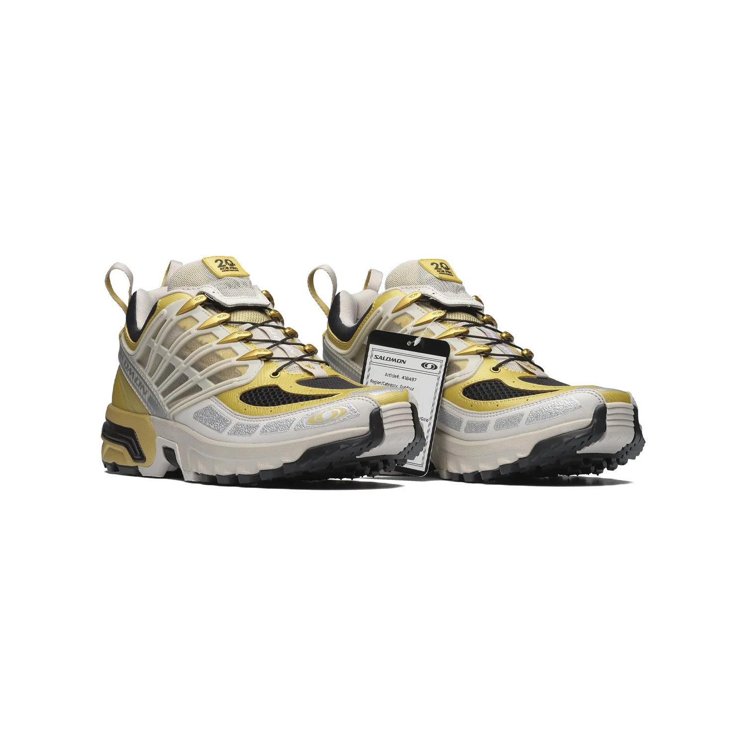 Salomon ACS PRO 20Y, Rich Gold Old/Silver Cloud - Image 3