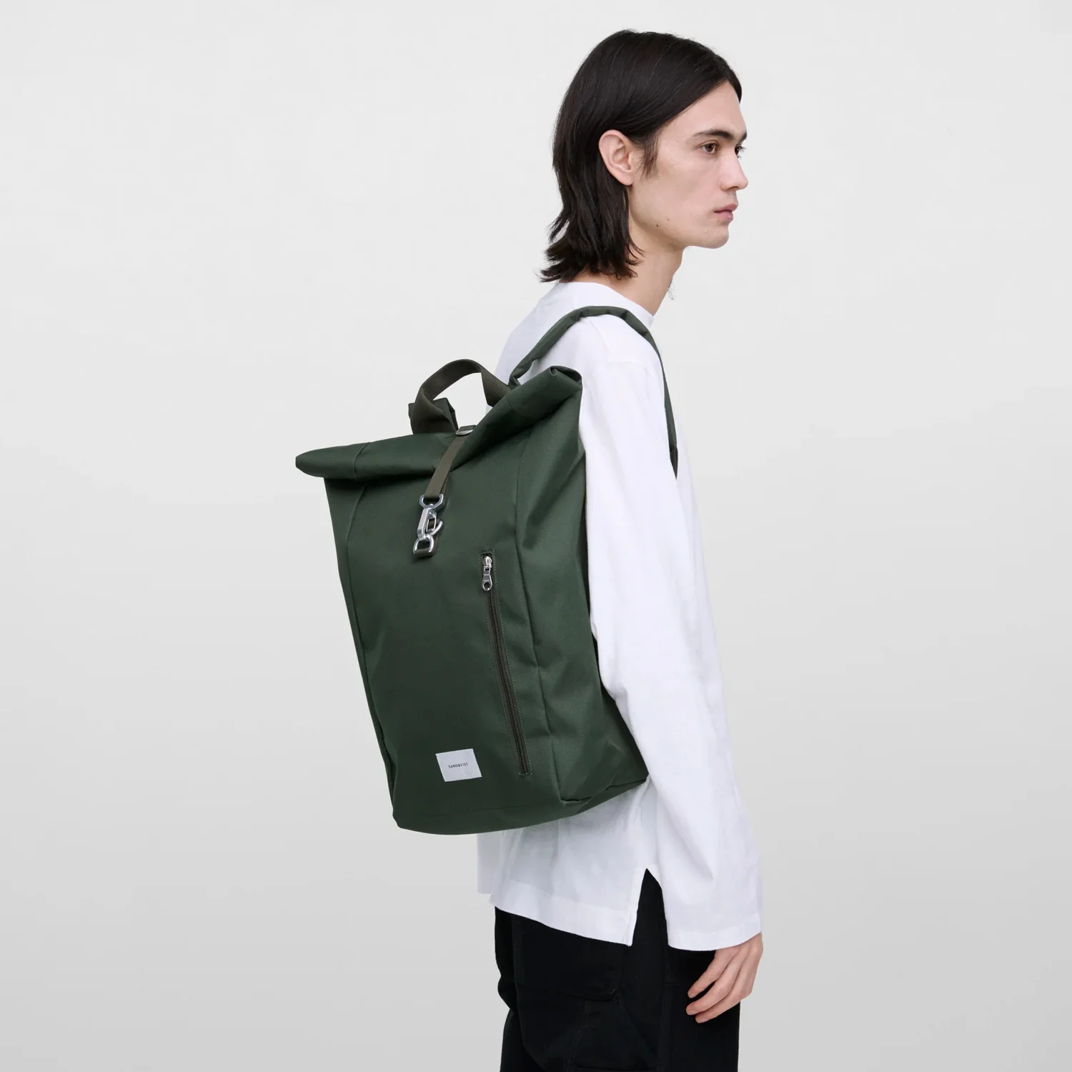 Sandqvist GROUND ROLLTOP BACKPACK, Dawn Green - Image 3