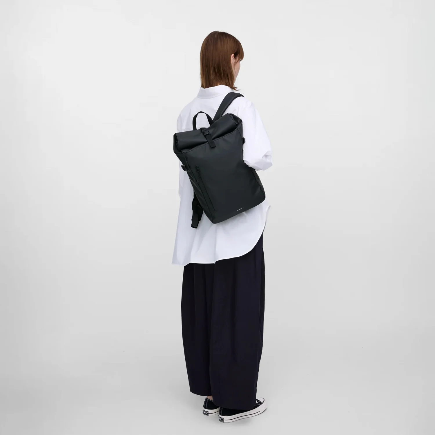 Sandqvist STREAM SLIM ROLLTOP M, Black - Image 4