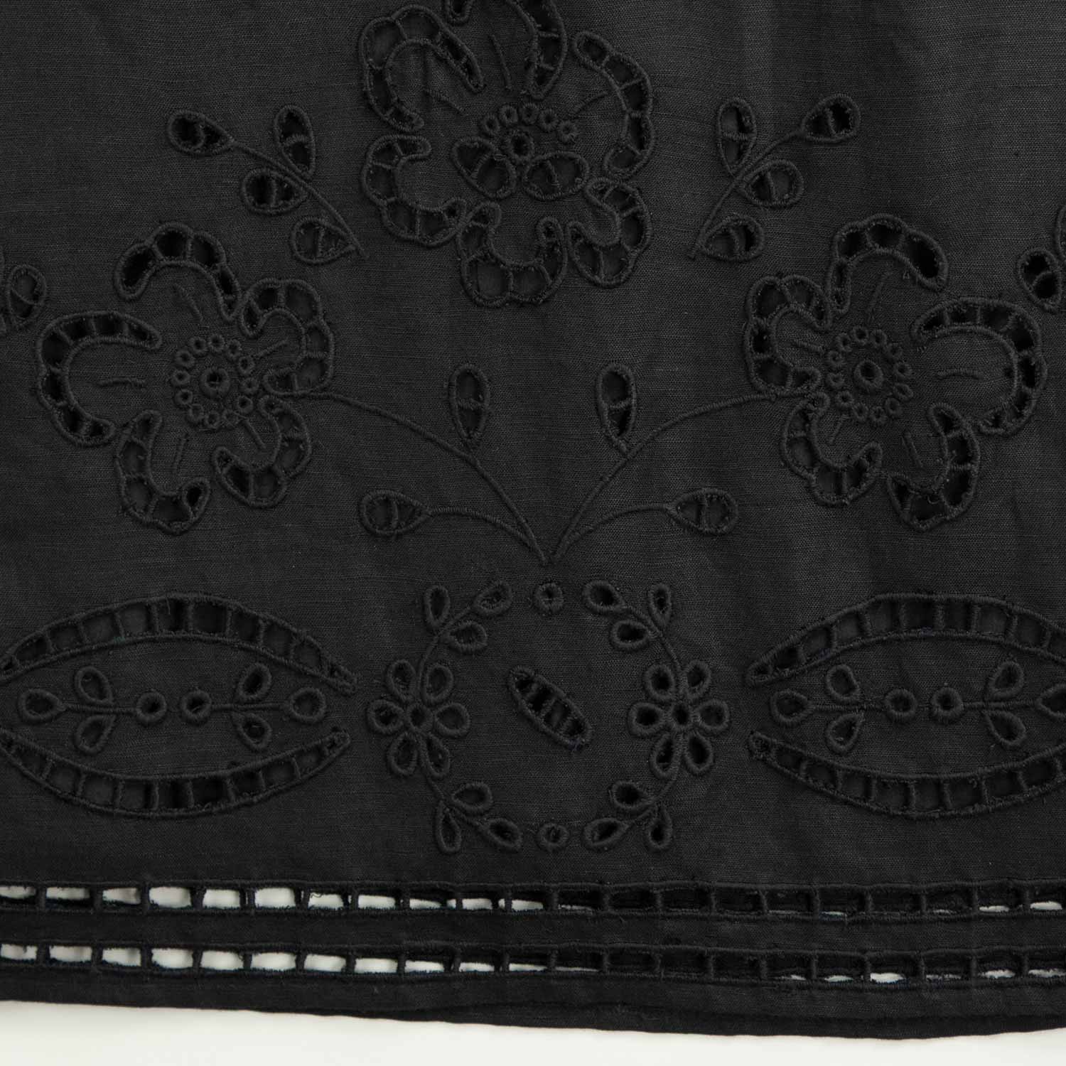 Sea NY LULA EMBROIDERY SLEEVELESS MINI DRESS, Black - Image 3