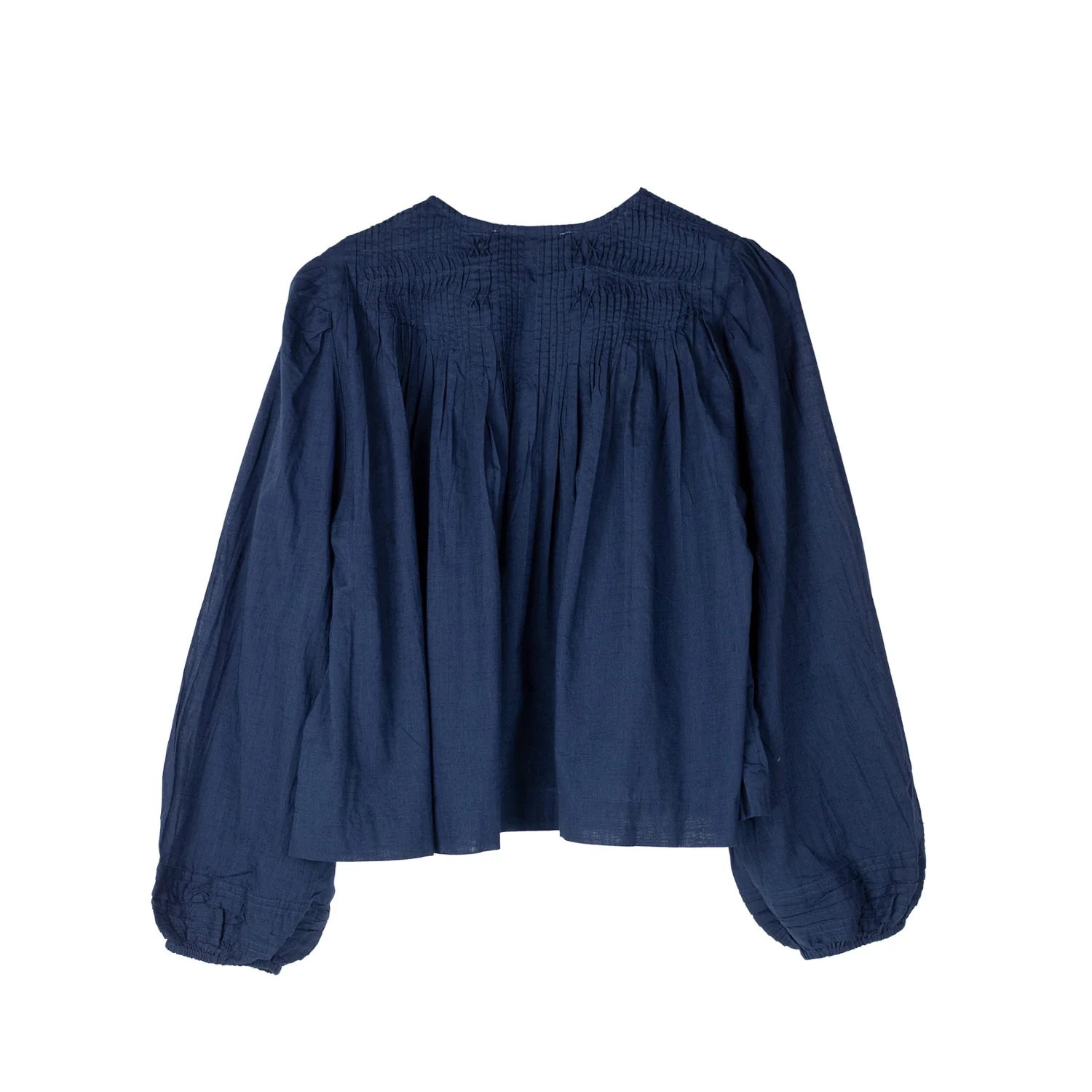 Sea NY MYRA COTTON LONG-SLEEVE TOP, Navy - Image 5