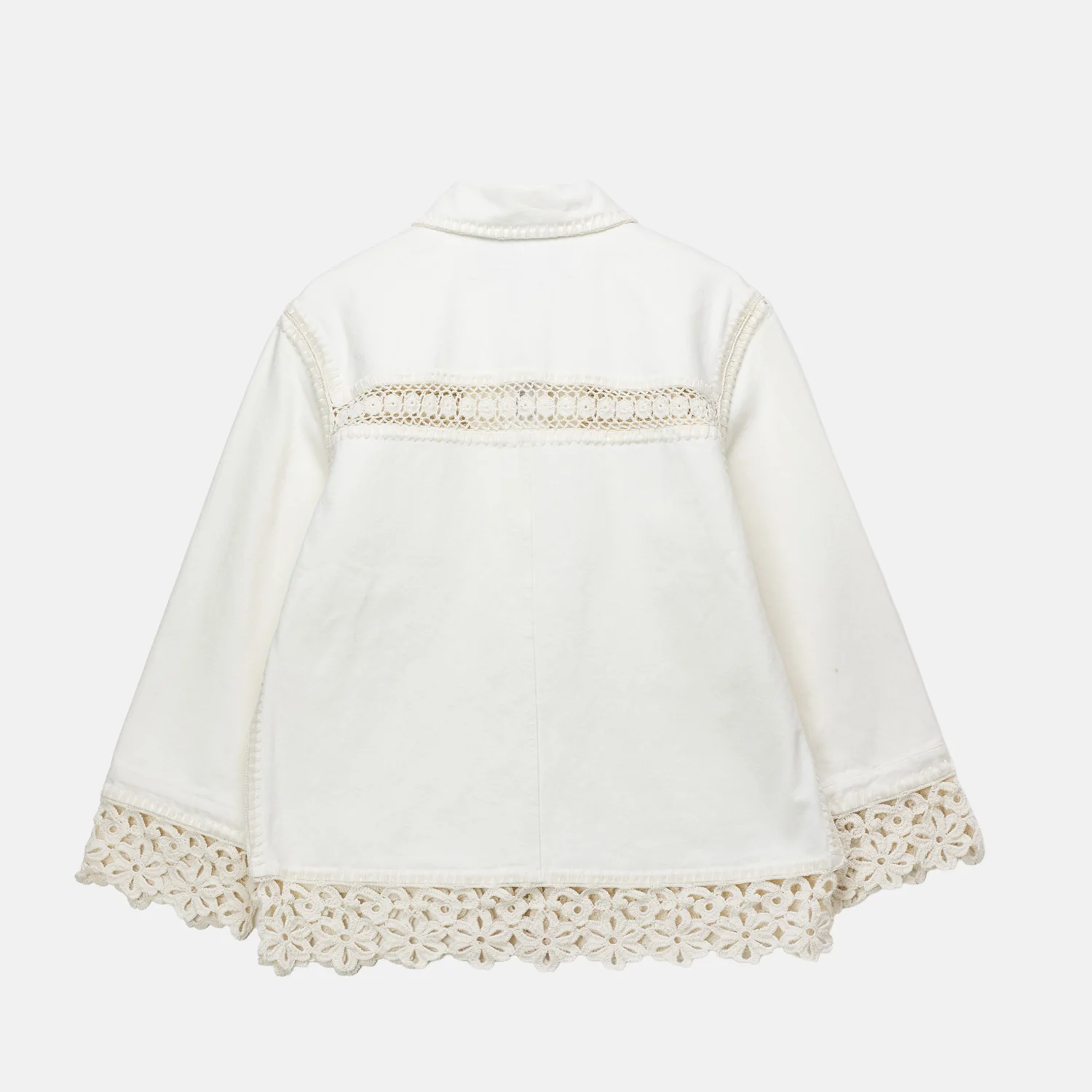 Sea NY STASIA DENIM JACKET, Cream - Image 2
