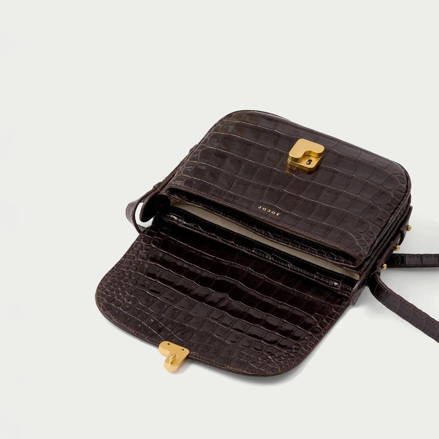 Soeur BELLISSIMA MINI, Dark Brown Crocodile - Image 3