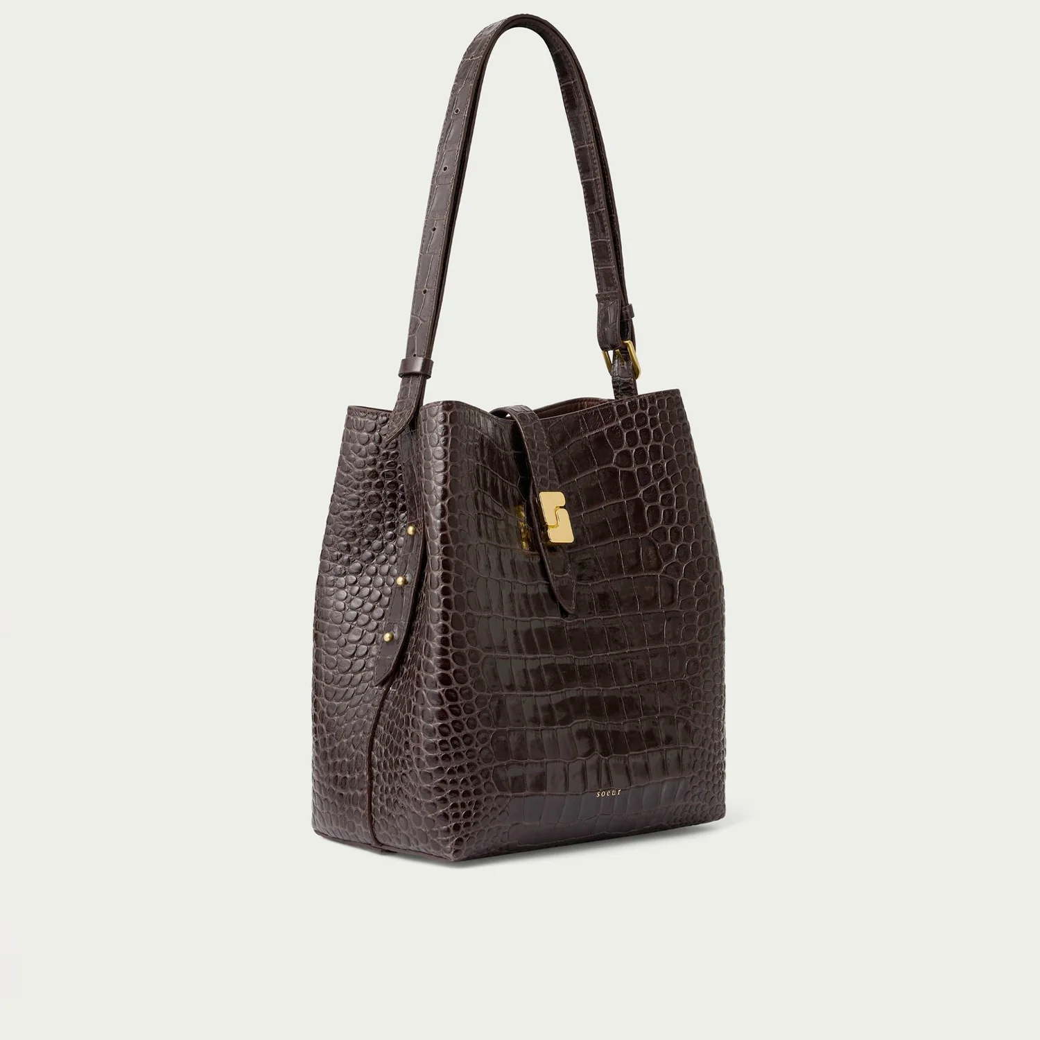 Soeur BELLO, Dark Brown Crocodile - Image 2